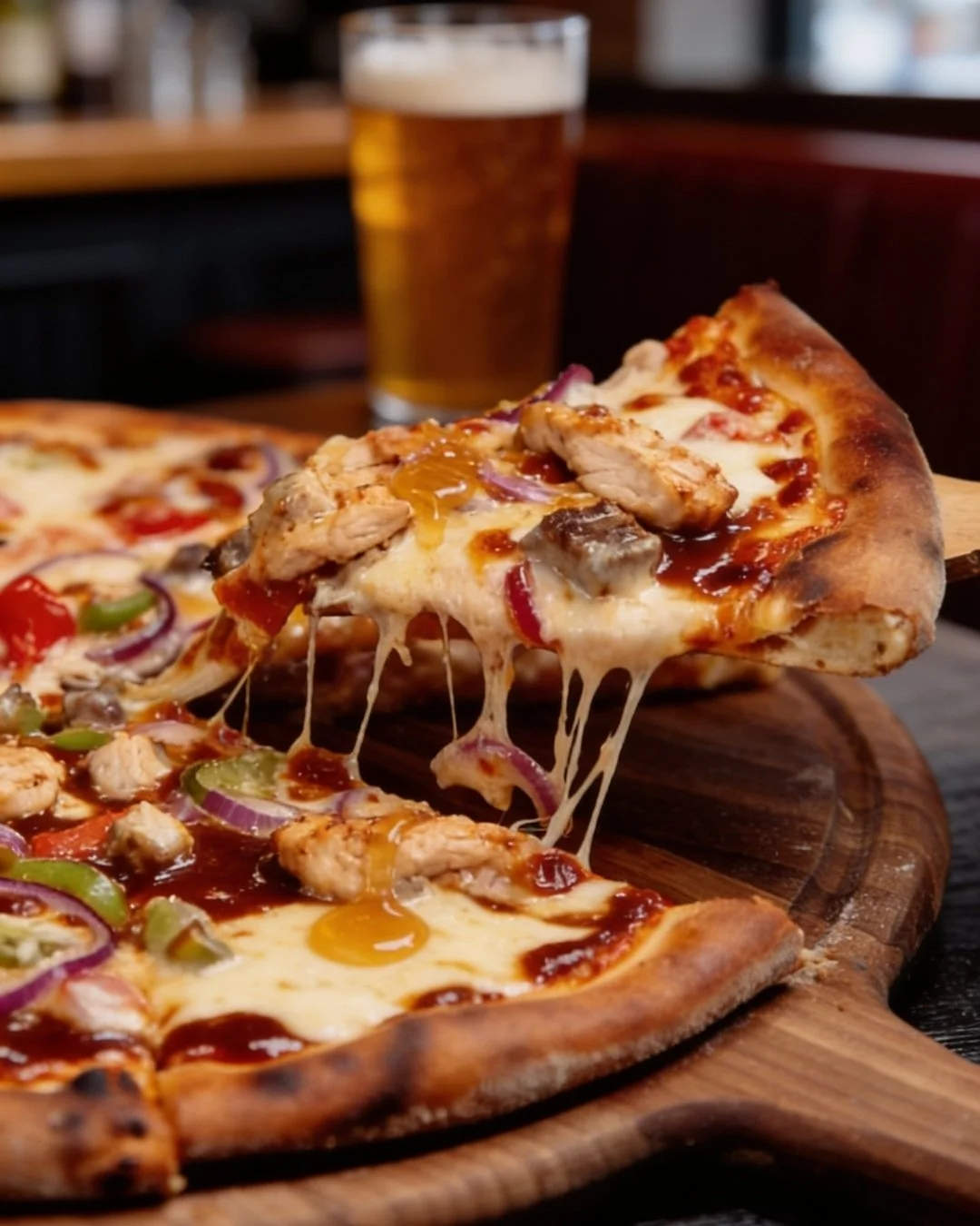 Thinking about tomorrow night's dinner?
Friday night is Pizza night... and our line-up is worth planning ahead for!

𝐇𝐨𝐧𝐞𝐲 𝐁𝐁𝐐 𝐂𝐡𝐢𝐜𝐤𝐞𝐧 - BBQ sauce base, red onion, capsicum, succulent chicken, pizza cheese and drizzled with honey.

𝐁?