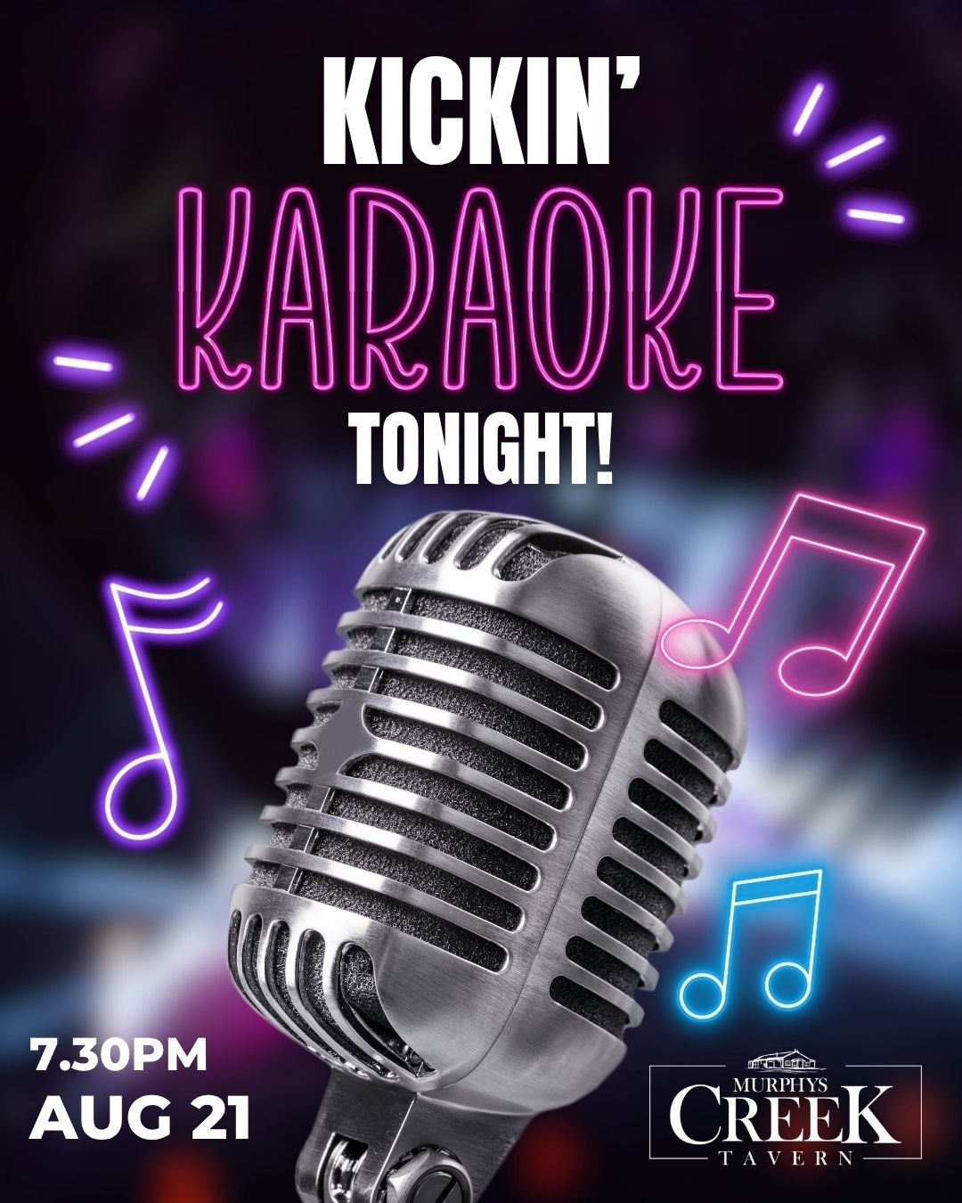 We've got a 3-step plan for tonight... 

1. Eat pizza.
2. Find your courage.
3. Sing like the entire tavern bought tickets to see you perform live!!! 🎤🎶

Gypsy Cat Karaoke will bring the music, laughs, and highly enthusiastic vocals from 7:30pm!

S