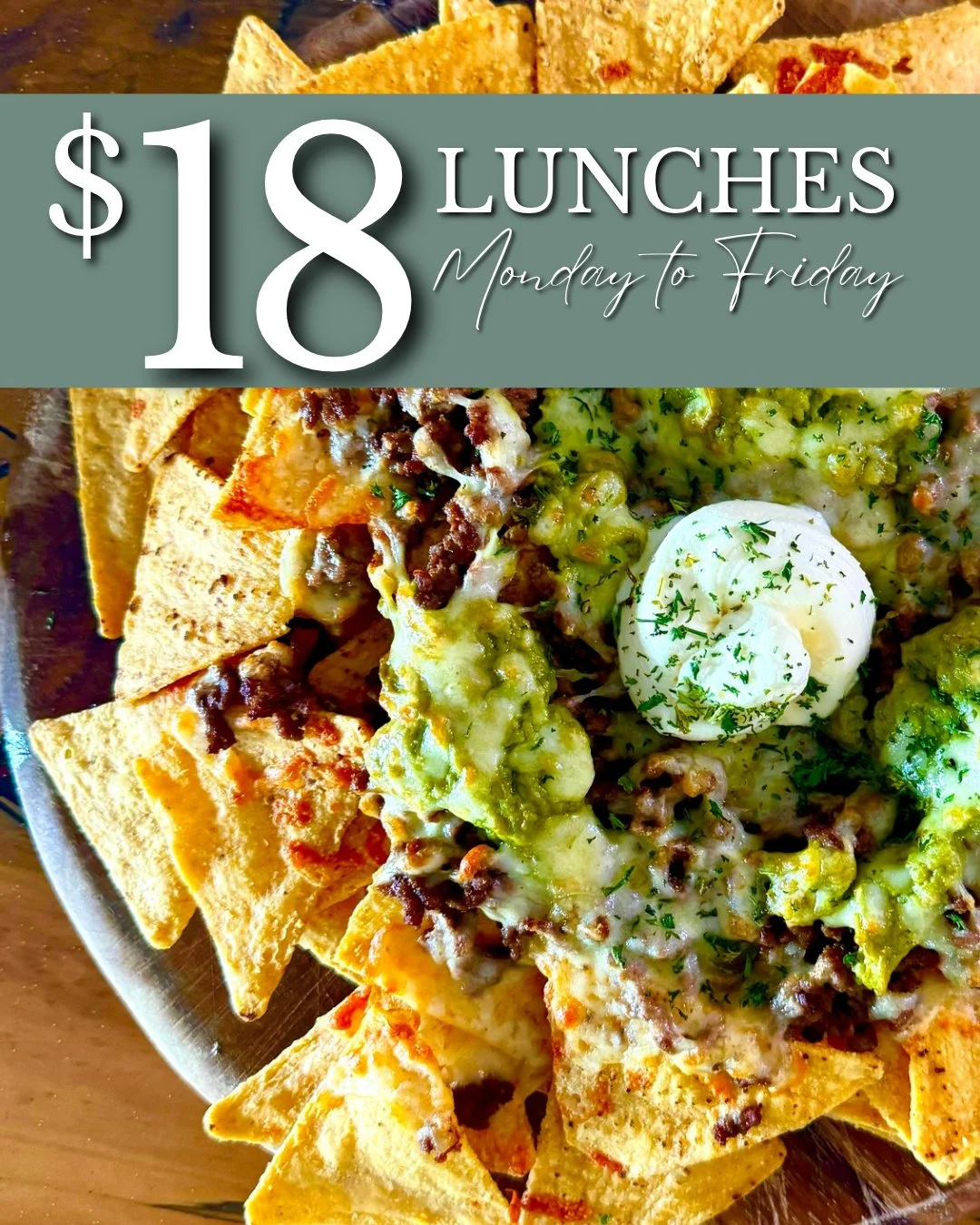 Lunch out doesn&rsquo;t need a special occasion.

Sometimes a good feed, a change of scenery and someone else doing the cooking is reason enough.

Head out to the Creek for lunch specials from $18.
Best enjoyed with good company... and a cold beverag