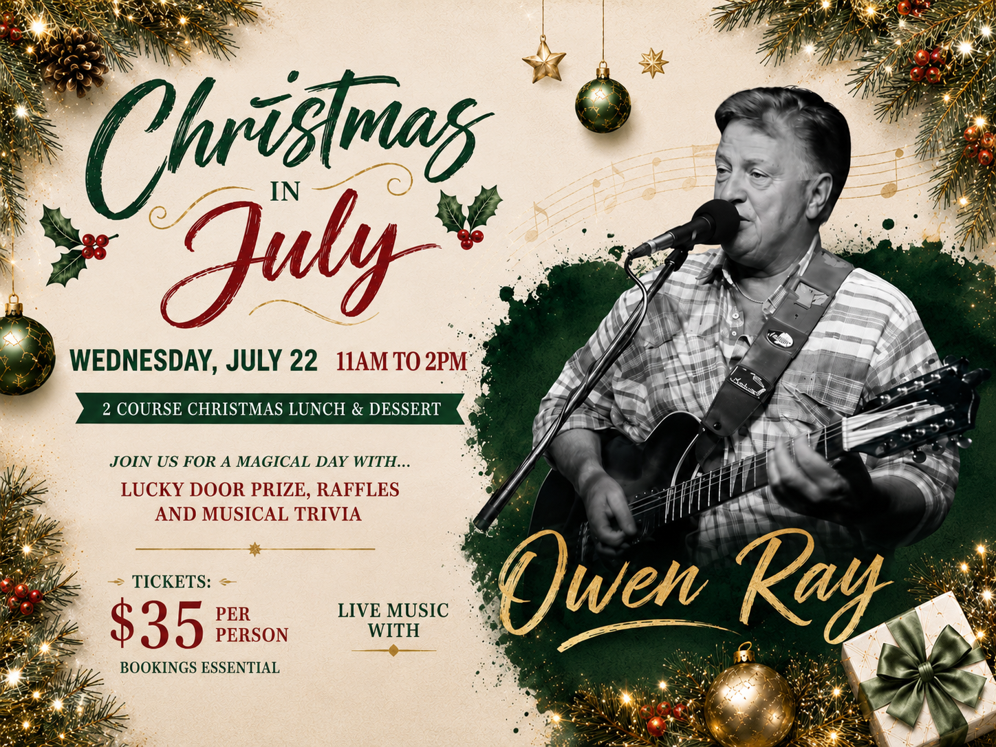Christmas in July with Owen Ray
