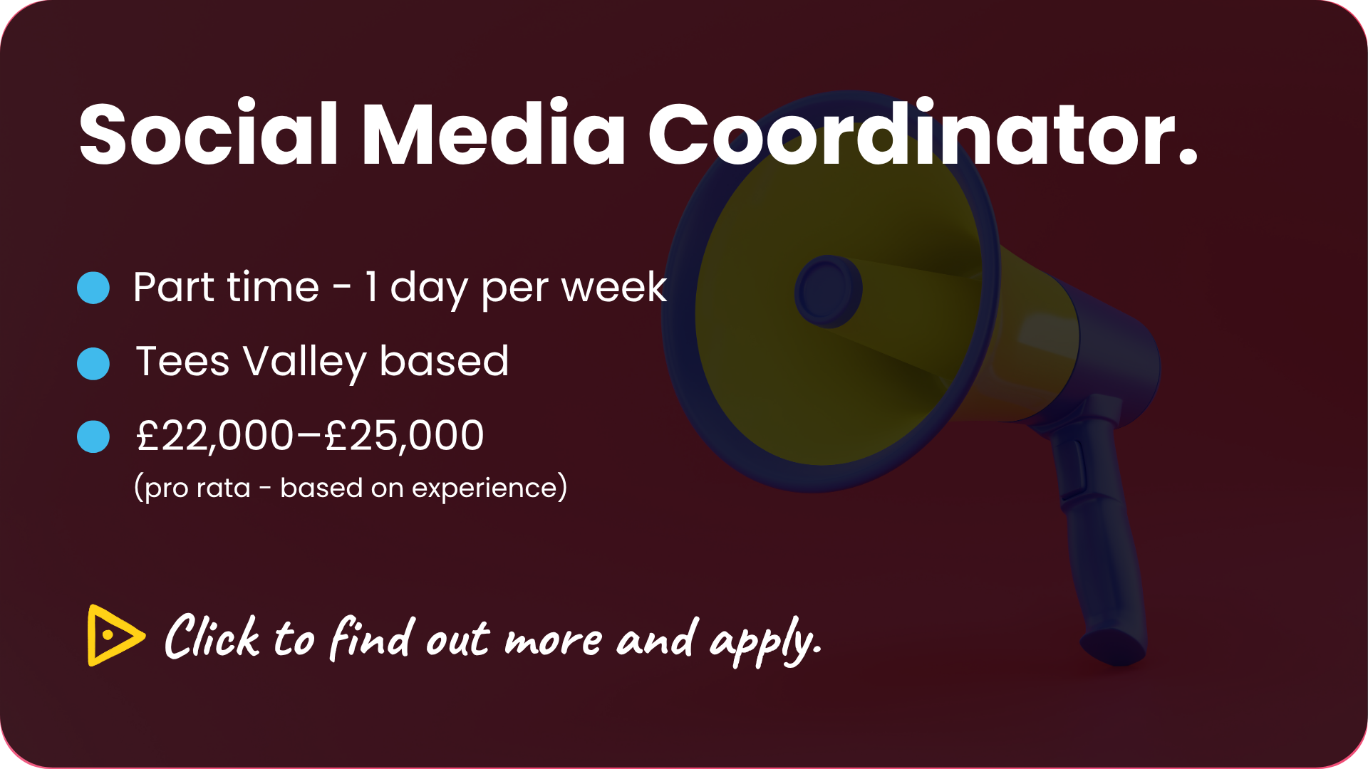 We're hiring: Social Media Coordinator.