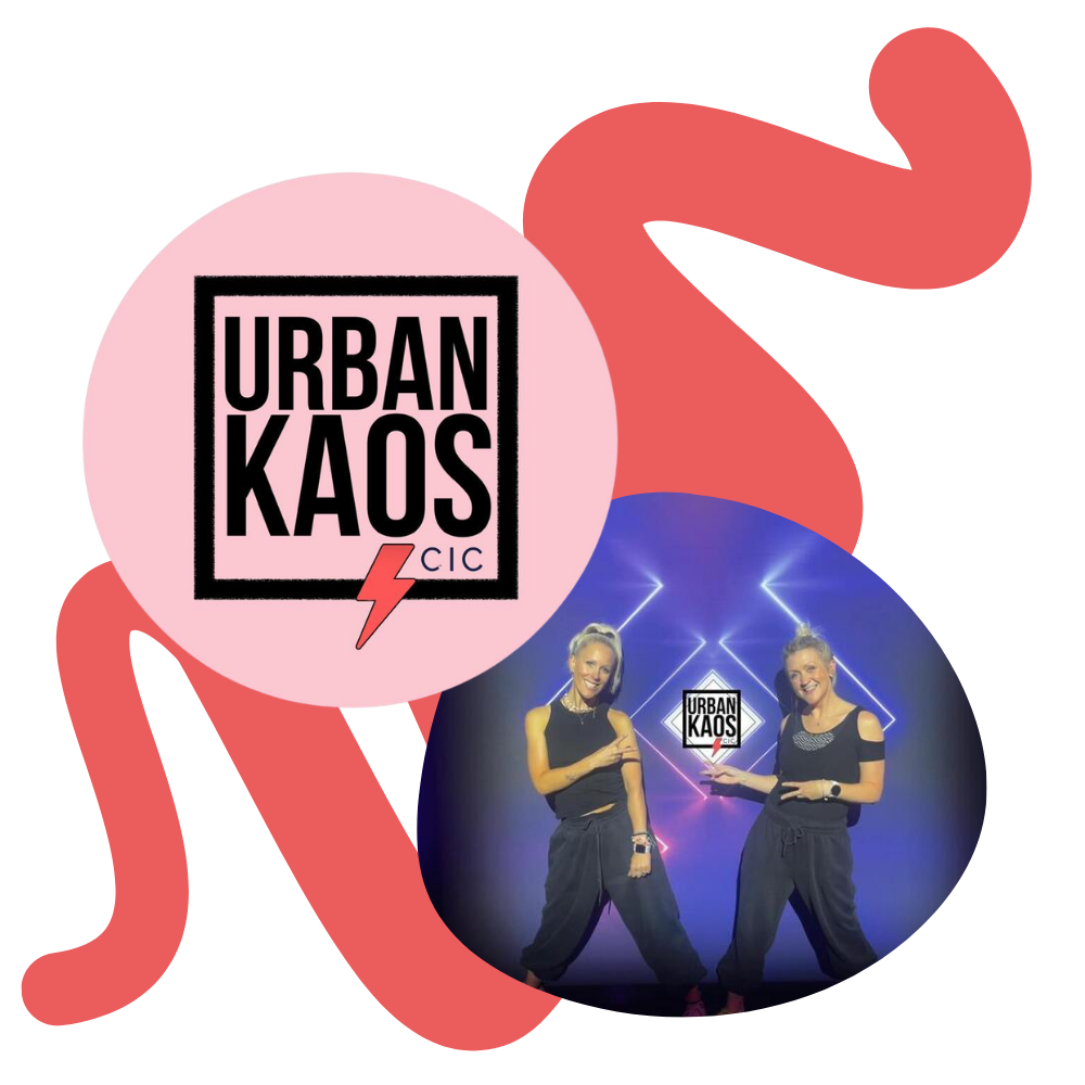 Amy Walton and Kelly Ensbury of Urban Kaos, lead artists for MFC150 x TeesDance