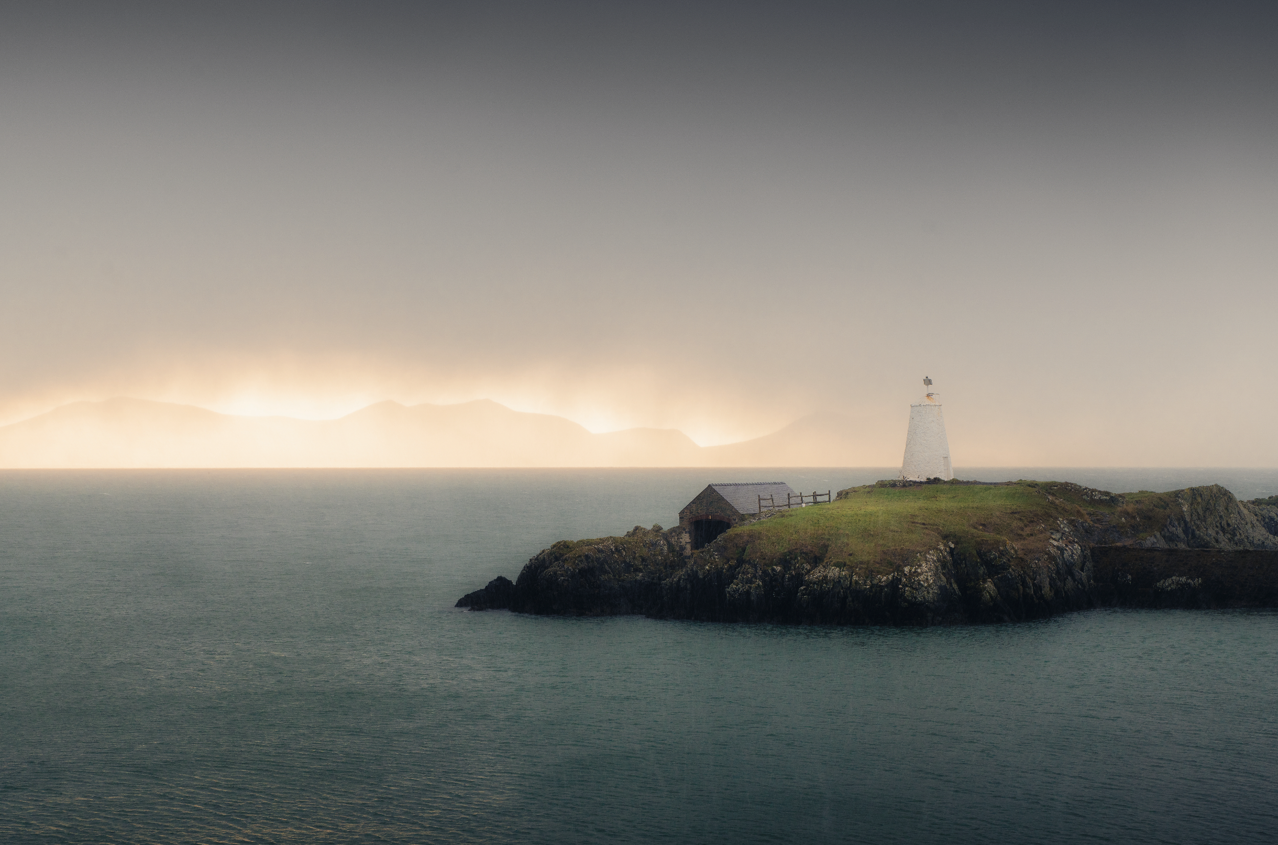 Stormy weather at LLandwyn Island - Newborough Beach
