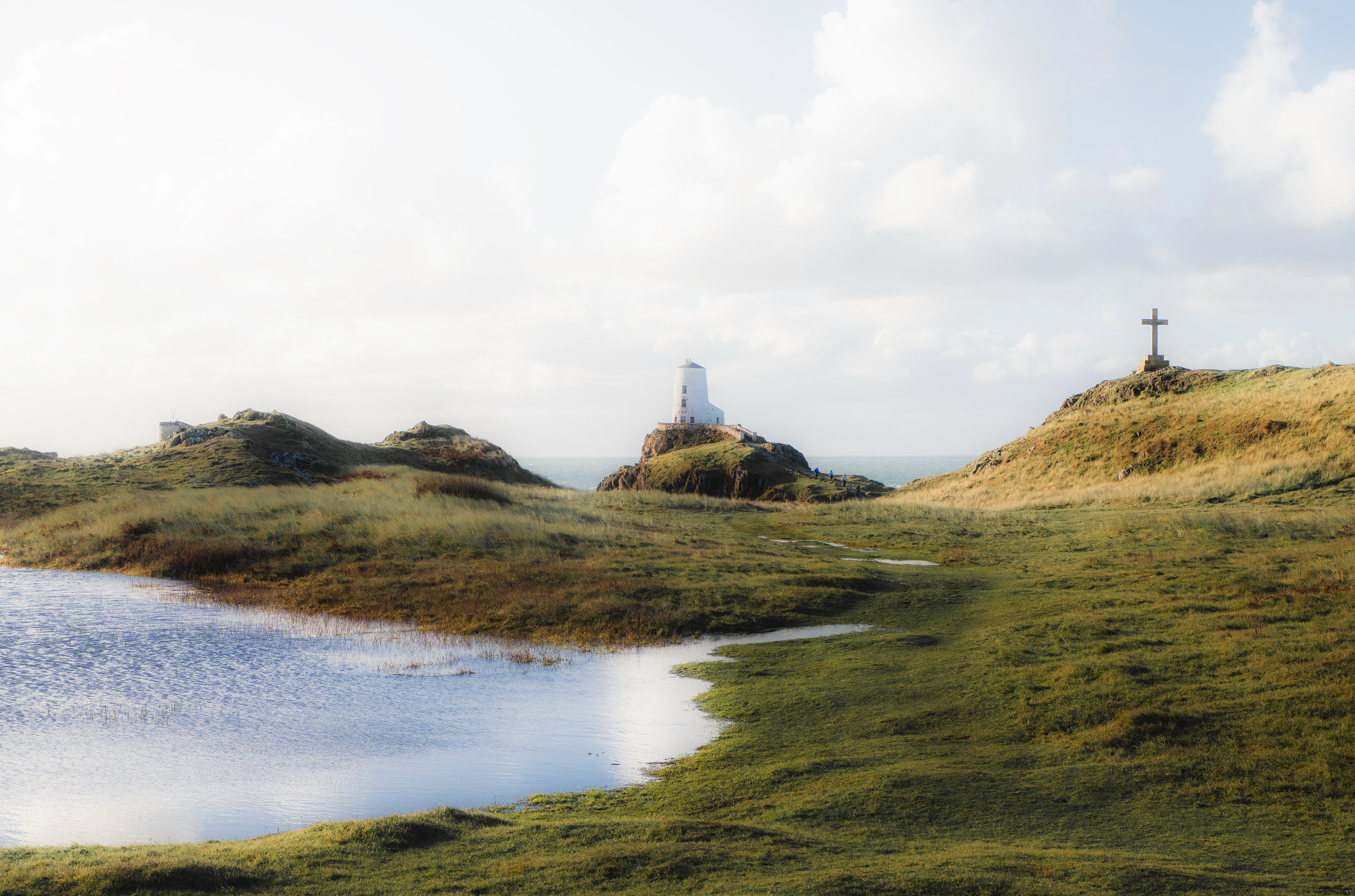 Lighthouse at LLandwyn Island - Newborough Beach