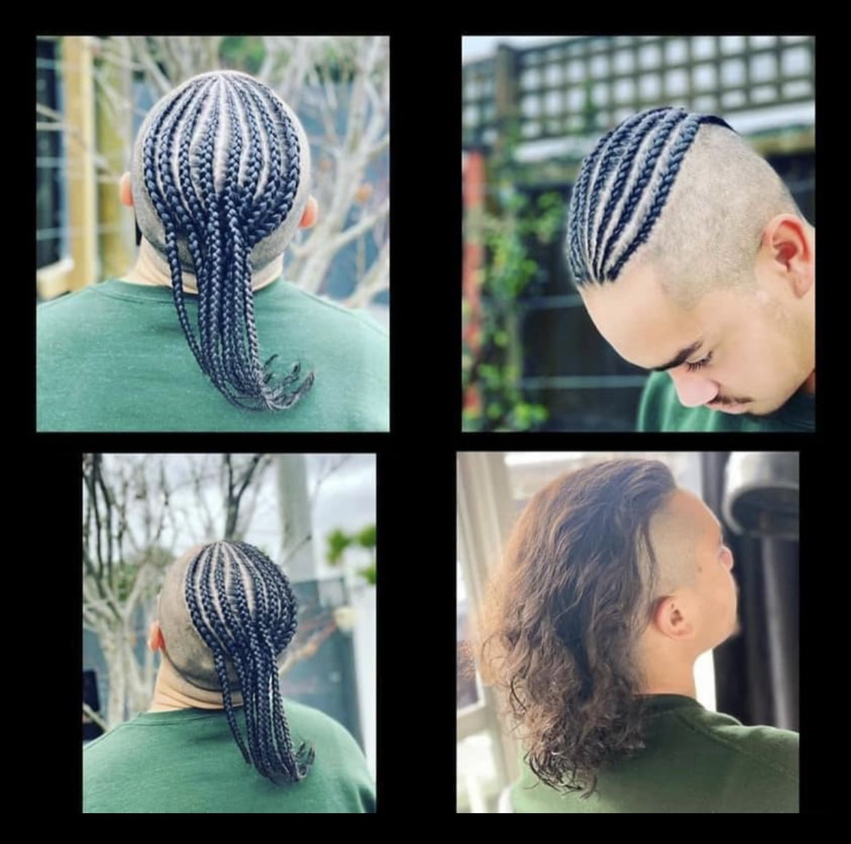 Men braiding