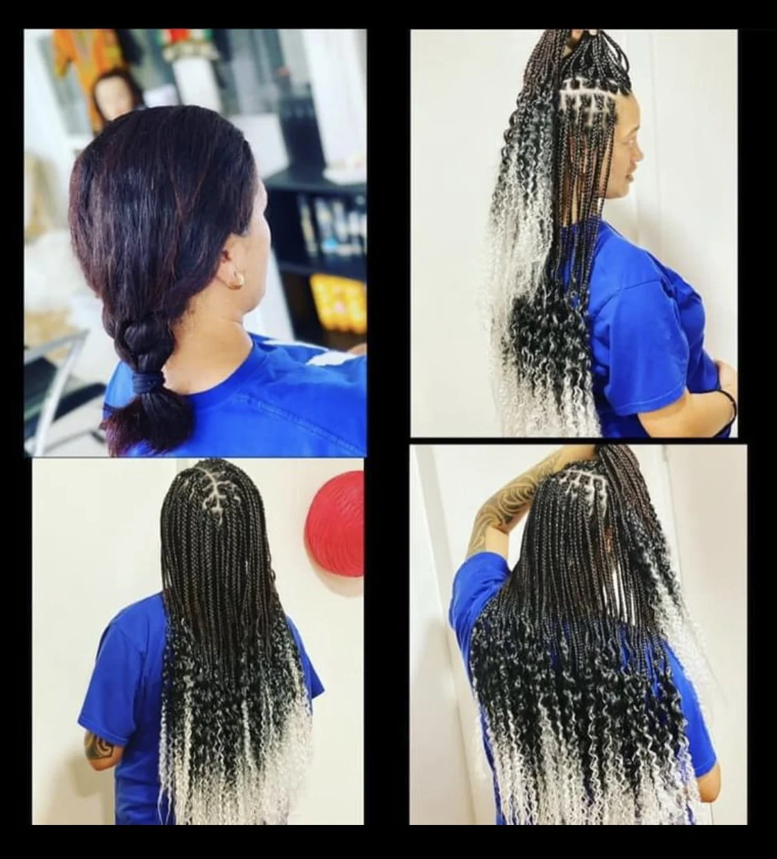 Knotless Curl braids