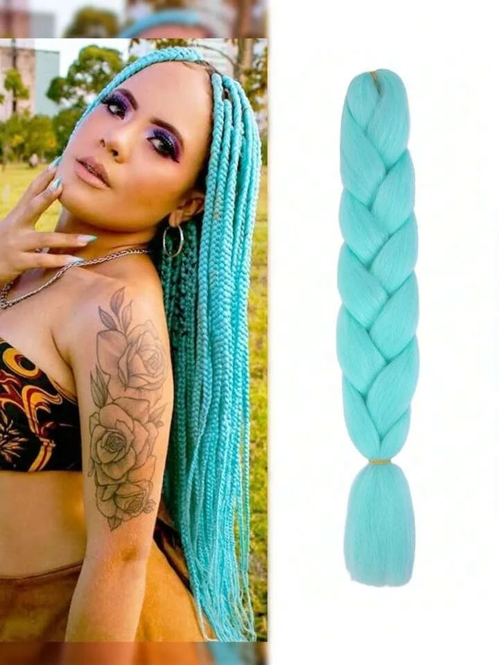 Sky blue braiding
