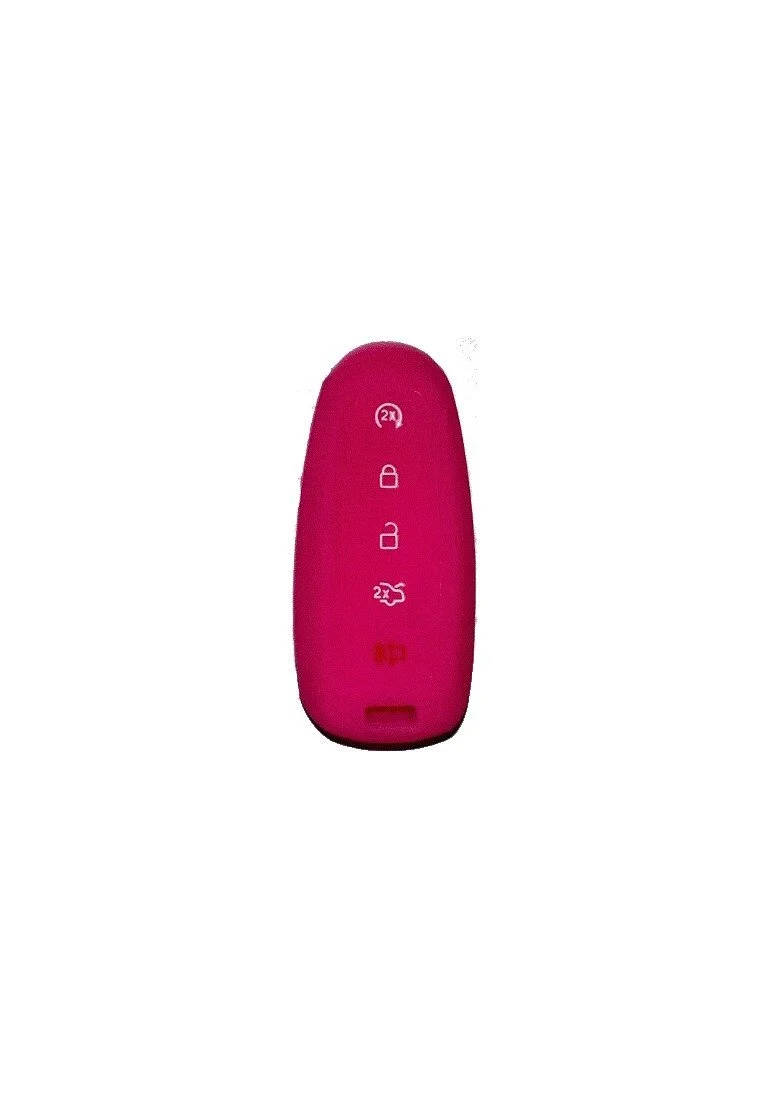 Ford - Lincoln Pink 5 Button Smart Remote Silicone Cover - M3N5WY8609 - M3N5WY8610 - CJ5T or BT4T
