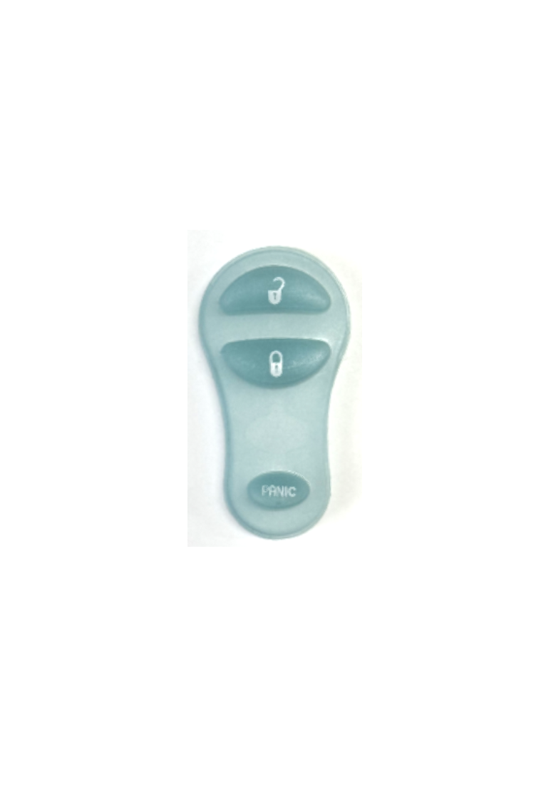 Chrysler - Plymouth - Dodge - Jeep 3 Button Keyless Entry Remote Fob Replacement Pad - Glow-In-The-Dark - GQ43 Style
