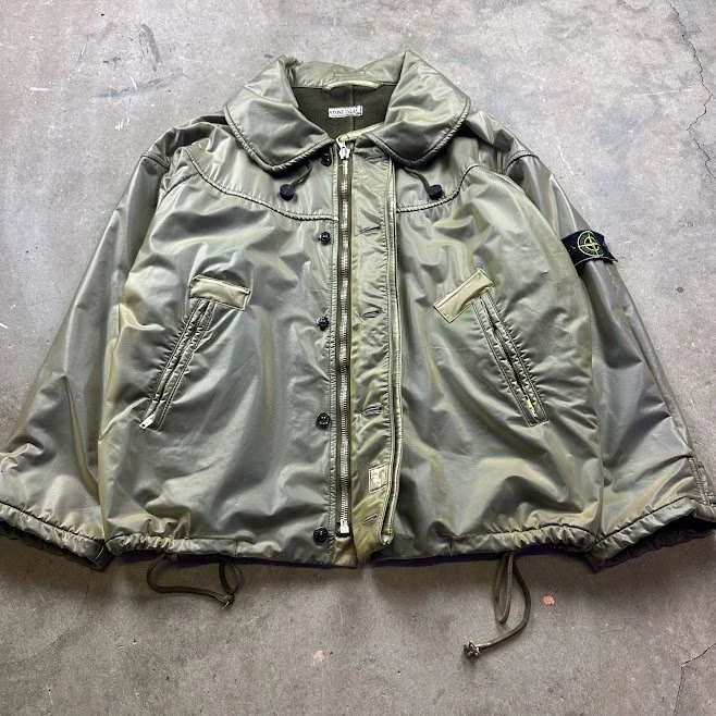 STONE　80年代　AW　ジャケット　PVC A/W 1986 Stone Island PVC Flight Jacket — 03ARCHIVECLUB