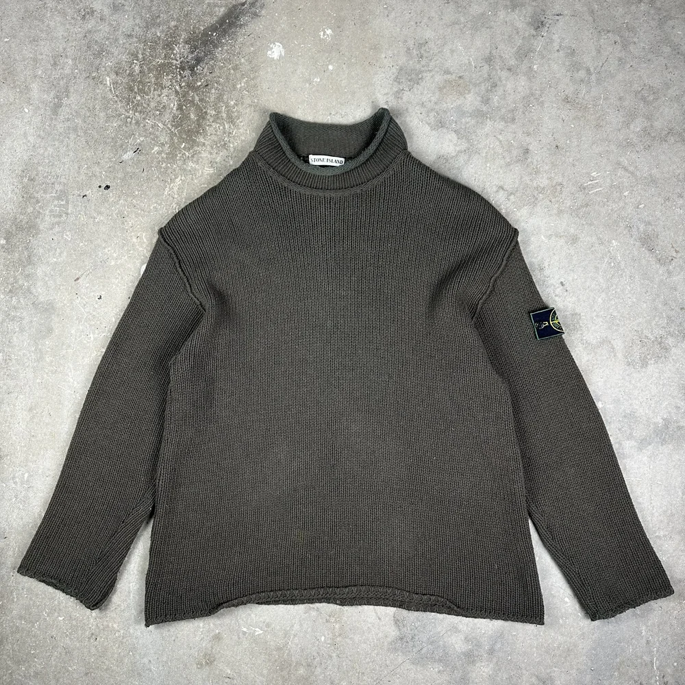 stone island 95aw mockneck knit jumper M stone island 95aw mockneck knit jumper M