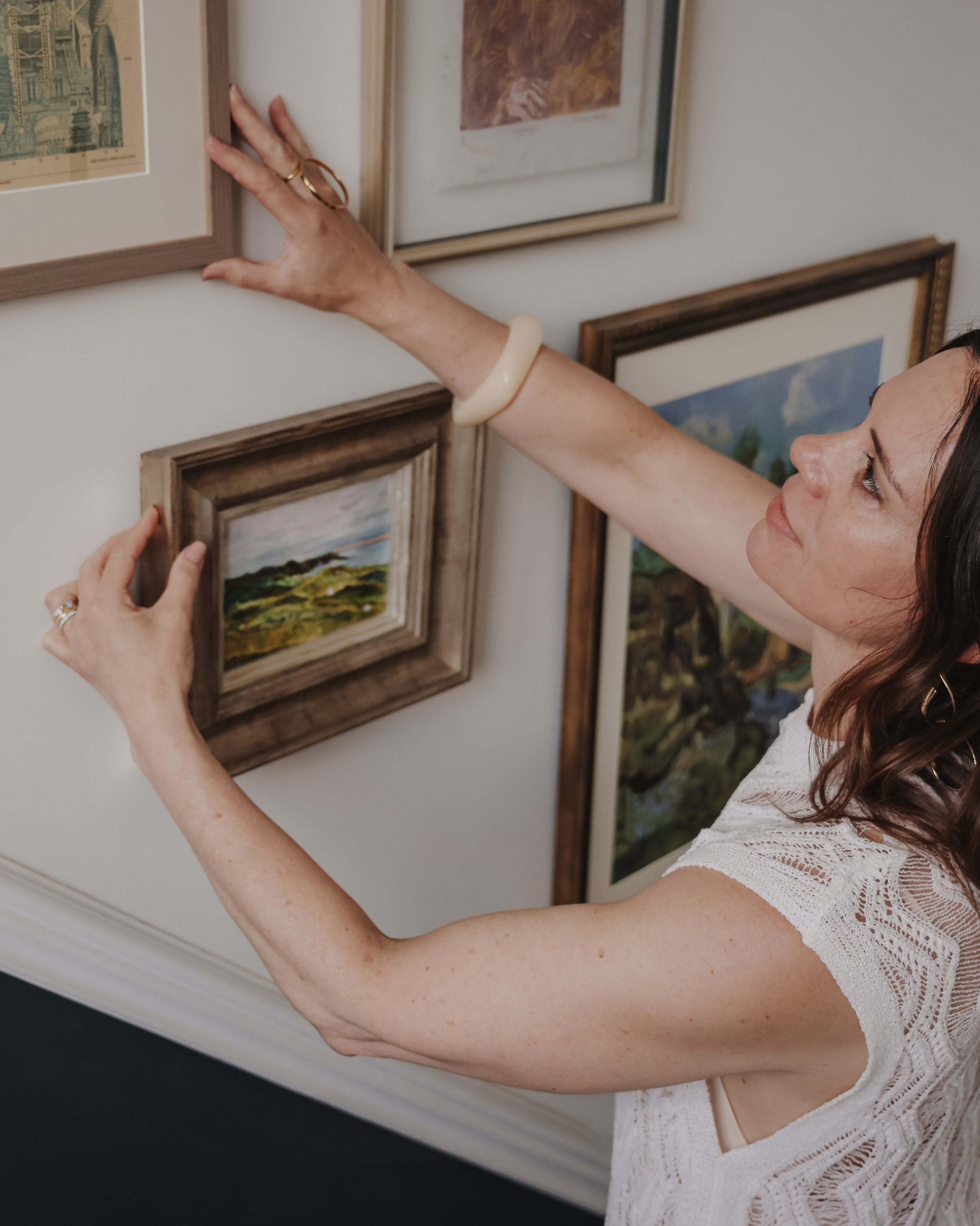 Woman hanging Art