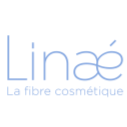 Logo de la marque Linaa avec slogan 'La fibre cosmétique' en français.