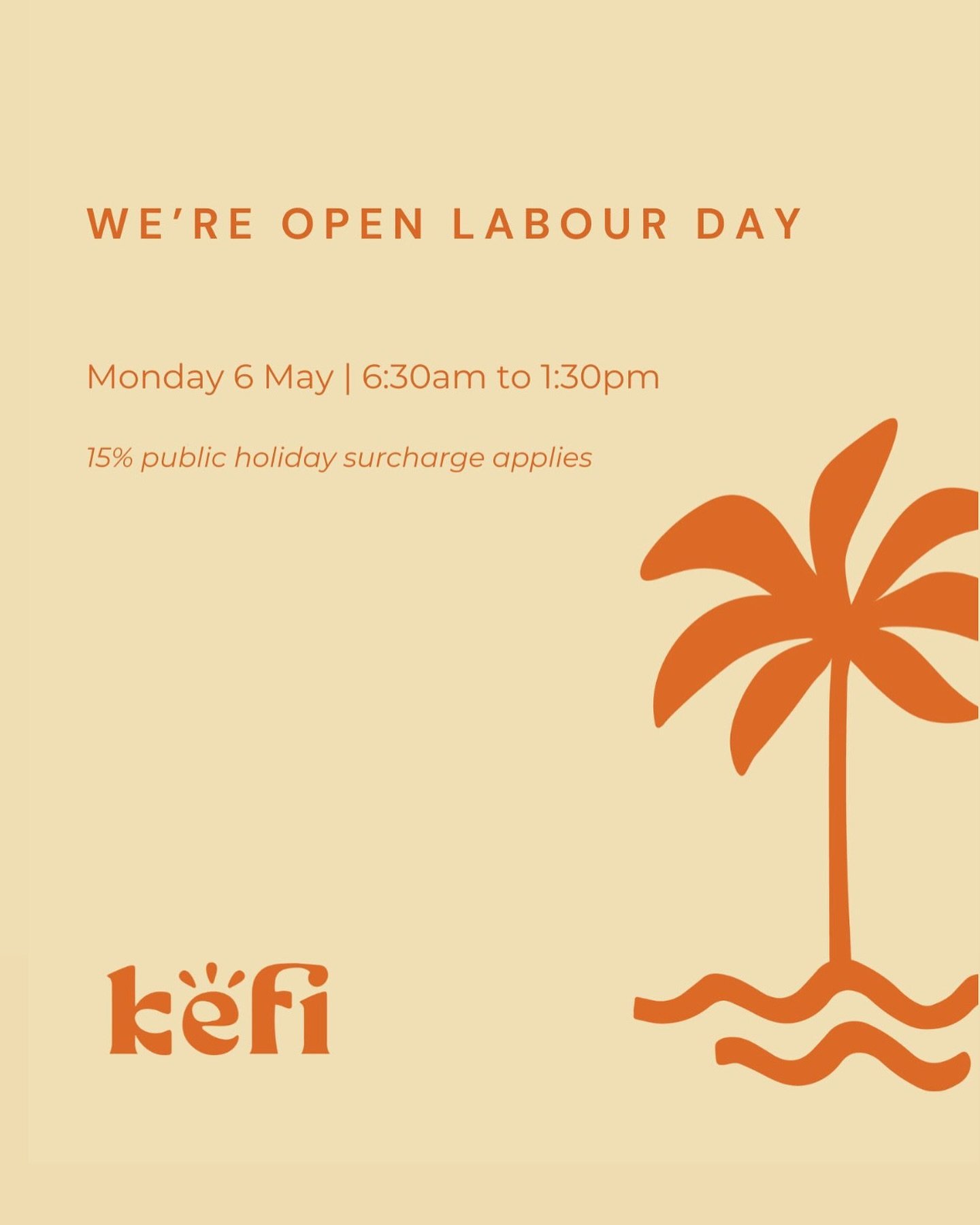We will be open tomorrow for the QLD public holiday, come get your kefi fix 🫶