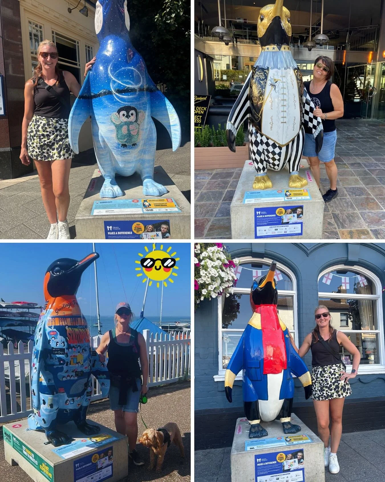 Our members have been out spotting the amazing penguins on the @waddleonsea trail in support of @havenshospices 

Here we have:
Bev with STORMS PASS by Poppy Clark
Andrea with HARLEY GUIN by @karisgonegonzo 
Emma with SUNNY SOUTHPOLE-ON-SEA by @neilf