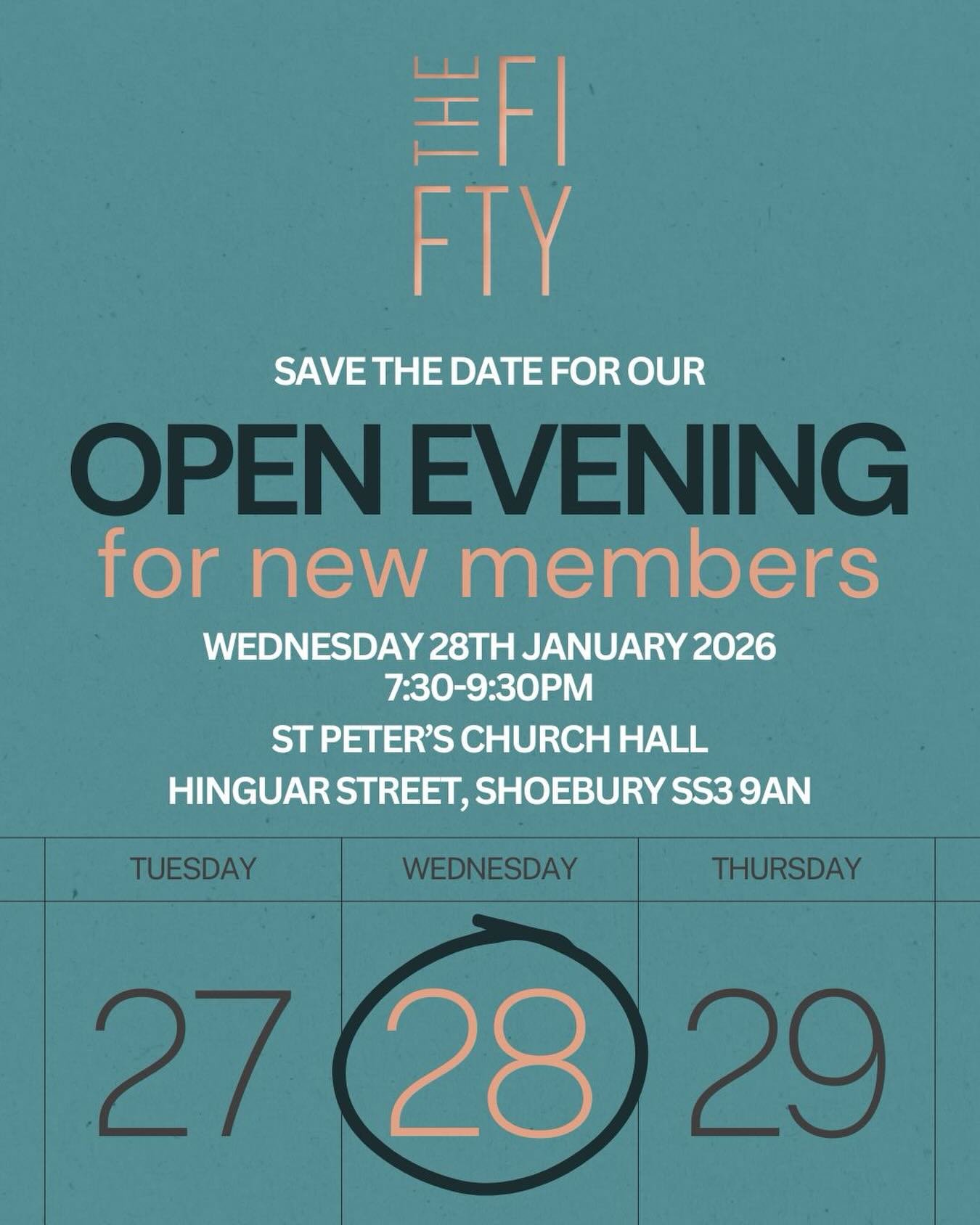 🎶Beat the winter blues with us!
 New Members&rsquo; Open Evening 📅 28 January | 7:30&ndash;9:30pm 📍 St Peter&rsquo;s, Hinguar St, Shoebury SS3 9AN

Come and give our choir a try - we&rsquo;d love to see you there! 💚💙