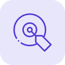 An icon of a hand with an extended index finger pressing a target or button