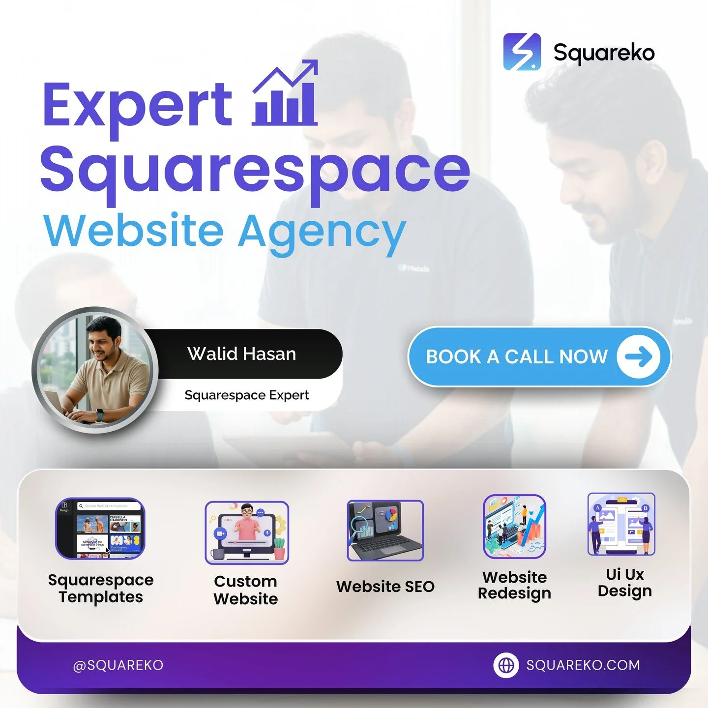 Your website should do more than look good&mdash;it should grow your business. 🚀

At Squareko, we design strategic Squarespace websites built for clarity, performance, and conversions.
From templates to fully custom builds, redesigns, SEO, and UI/UX