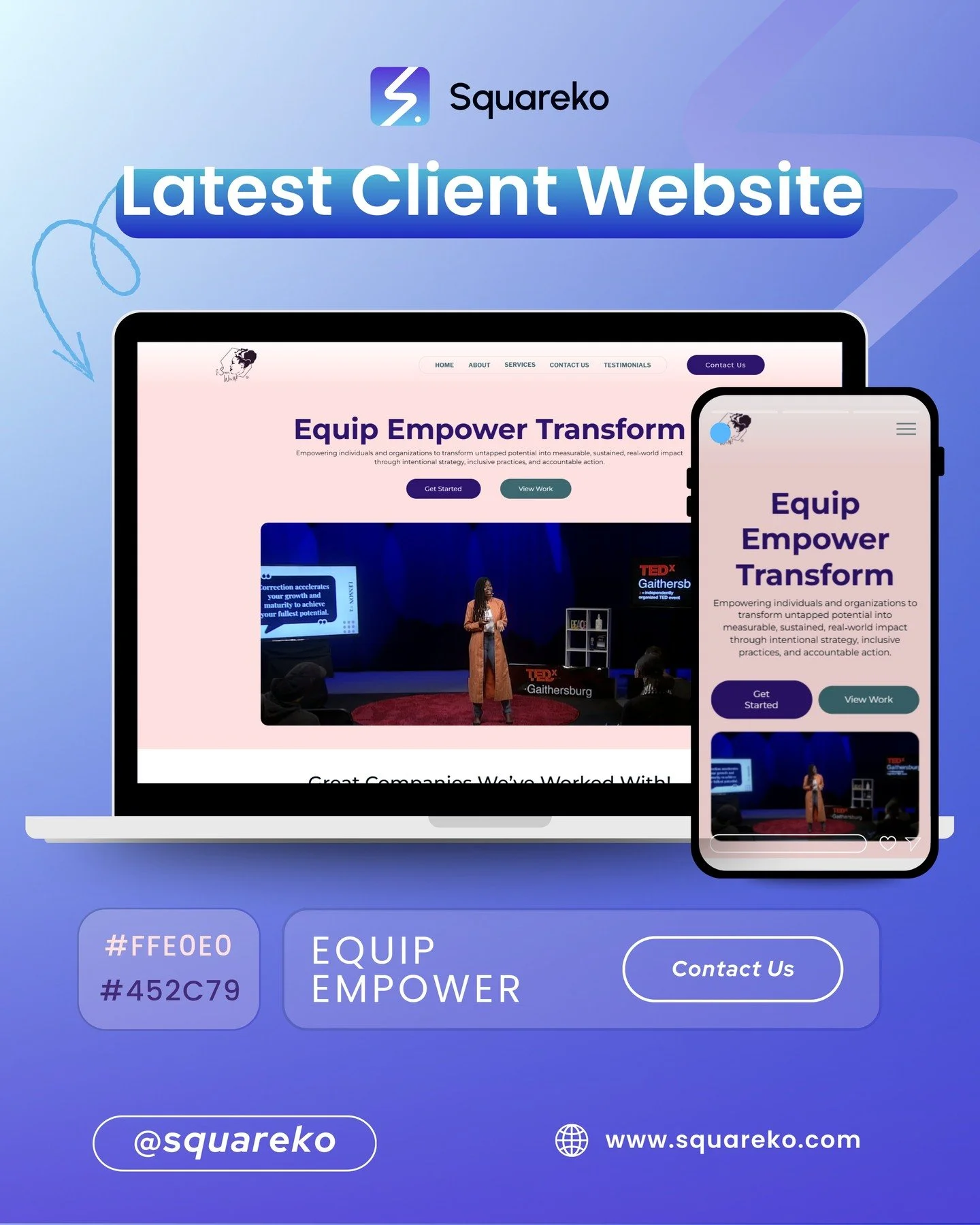 ✨ Latest Client Website Launch ✨

We&rsquo;re excited to unveil this new Squarespace website for Equip Empower Transform&mdash;designed to feel intentional, empowering, and conversion-ready across every device. 💻📱

From the clean layout and thought