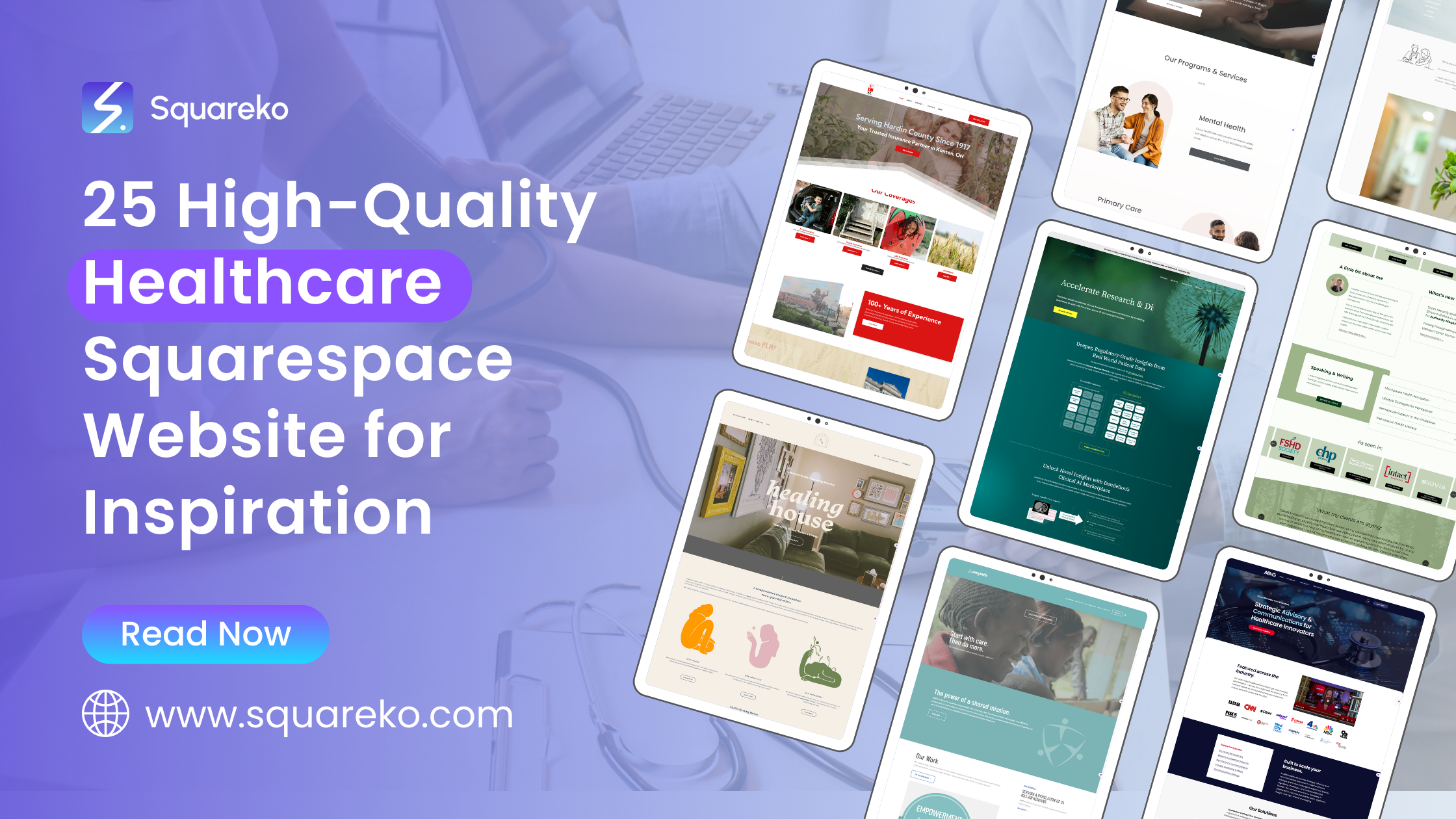 25 High-Quality Healthcare Squarespace Website for Inspiration