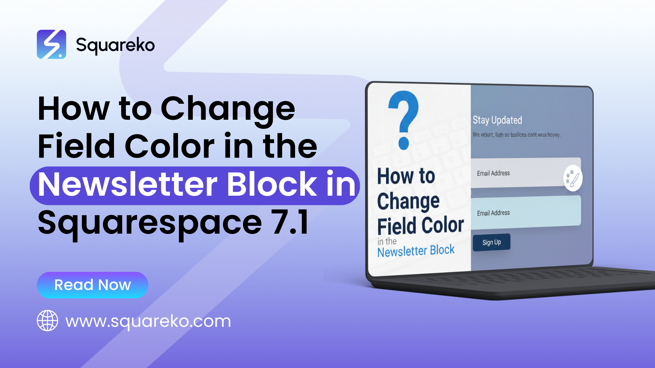 How to Change Field Color in the Newsletter Block in Squarespace 7.1 (Complete Guide)