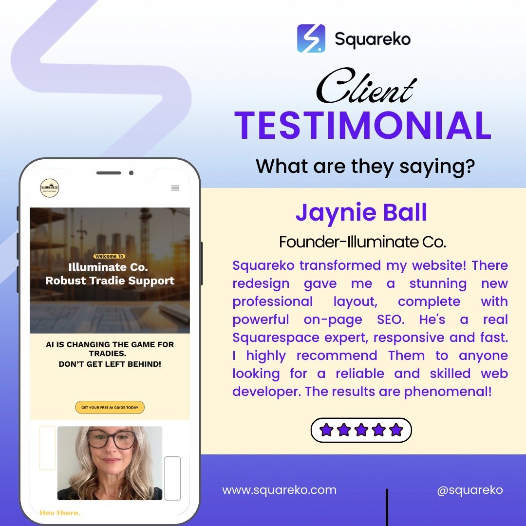 𝗗𝗿𝗶𝘃𝗶𝗻𝗴 𝗯𝘂𝘀𝗶𝗻𝗲𝘀𝘀 𝗴𝗿𝗼𝘄𝘁𝗵 𝘁𝗵𝗿𝗼𝘂𝗴𝗵 𝘀𝘁𝗿𝗮𝘁𝗲𝗴𝗶𝗰 𝗦𝗾𝘂𝗮𝗿𝗲𝘀𝗽𝗮𝗰𝗲 𝗱𝗲𝘀𝗶𝗴𝗻 + 𝗦𝗘𝗢.

Illuminate Co. had the expertise.
But their website wasn&rsquo;t converting it into consistent leads.

We rebuilt their digi