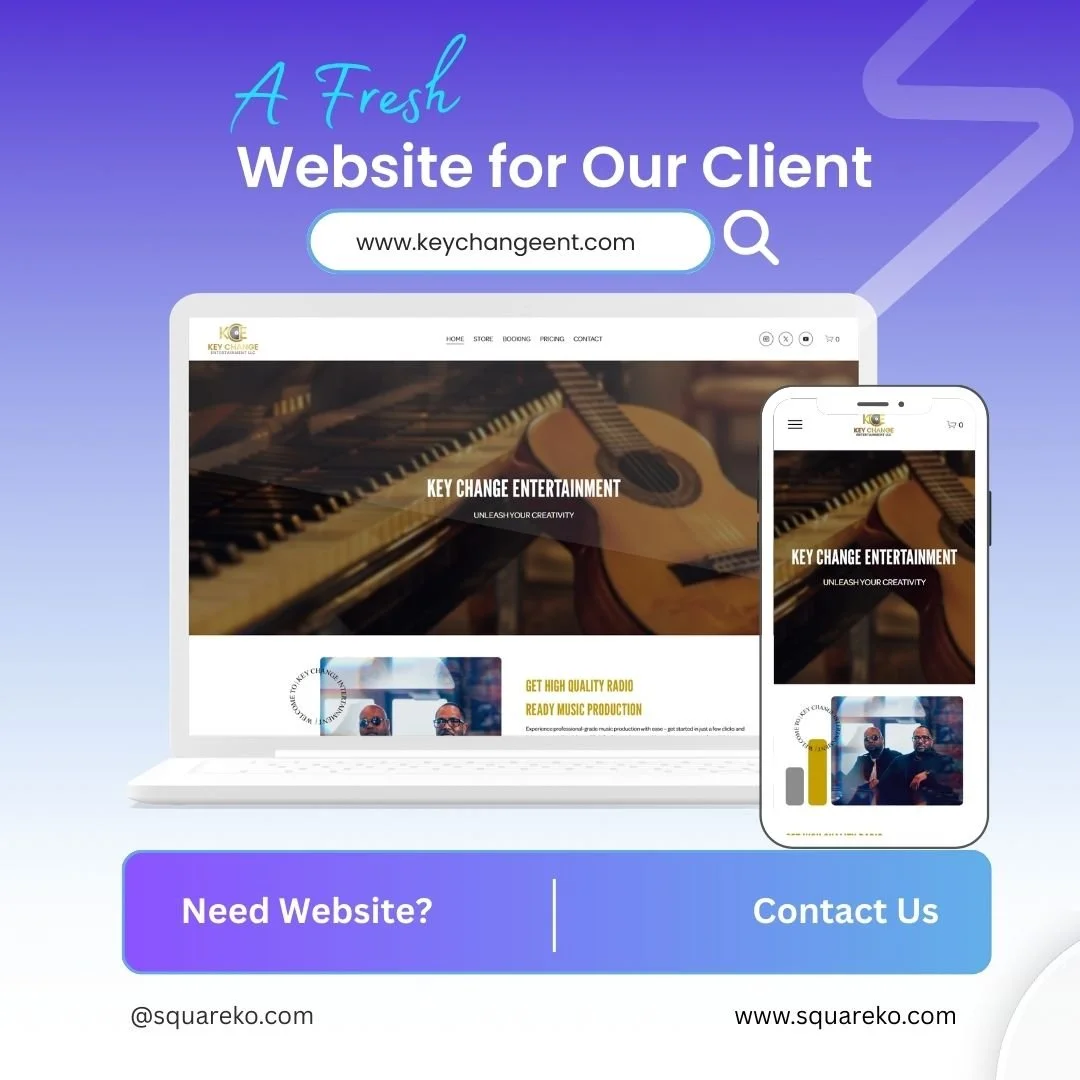 𝗜𝘀 𝘆𝗼𝘂𝗿 𝗲𝗻𝘁𝗲𝗿𝘁𝗮𝗶𝗻𝗺𝗲𝗻𝘁 𝗯𝗿𝗮𝗻𝗱&rsquo;𝘀 𝘄𝗲𝗯𝘀𝗶𝘁𝗲 𝗮𝗰𝘁𝘂𝗮𝗹𝗹𝘆 𝗽𝗲𝗿𝗳𝗼𝗿𝗺𝗶𝗻𝗴 &mdash; 𝗼𝗿 𝗷𝘂𝘀𝘁 𝗲𝘅𝗶𝘀𝘁𝗶𝗻𝗴?

Key Change Entertainment had a site, but it wasn&rsquo;t capturing their energy. The design fel