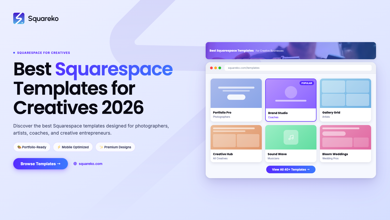 Best Squarespace Website Templates for Creative Professionals in 2026