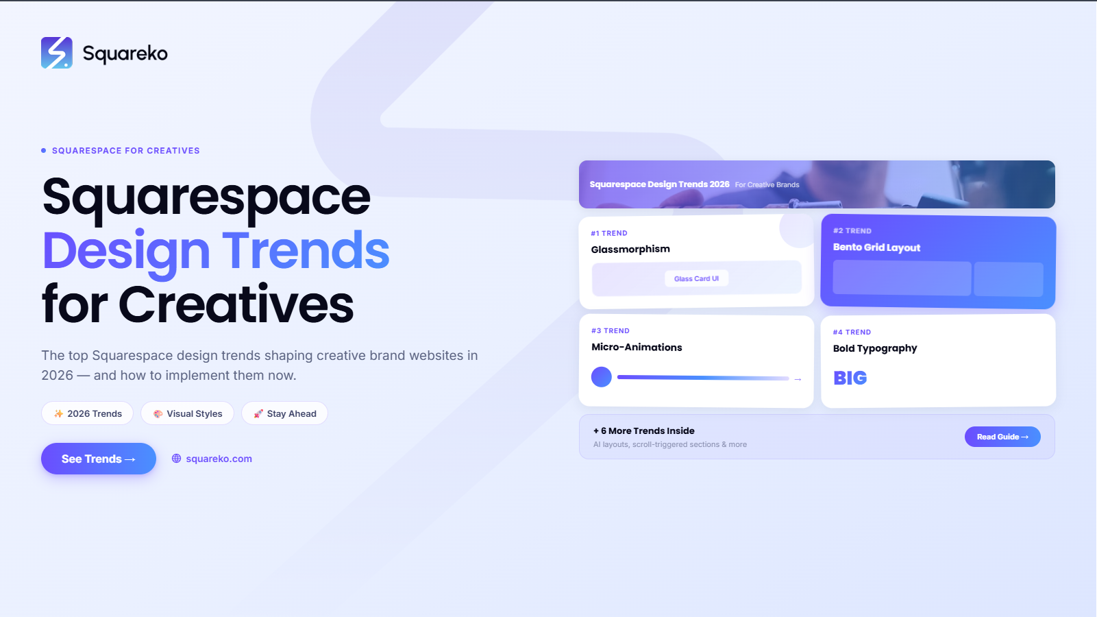 Squarespace Design Trends for Creative Brands: 2026