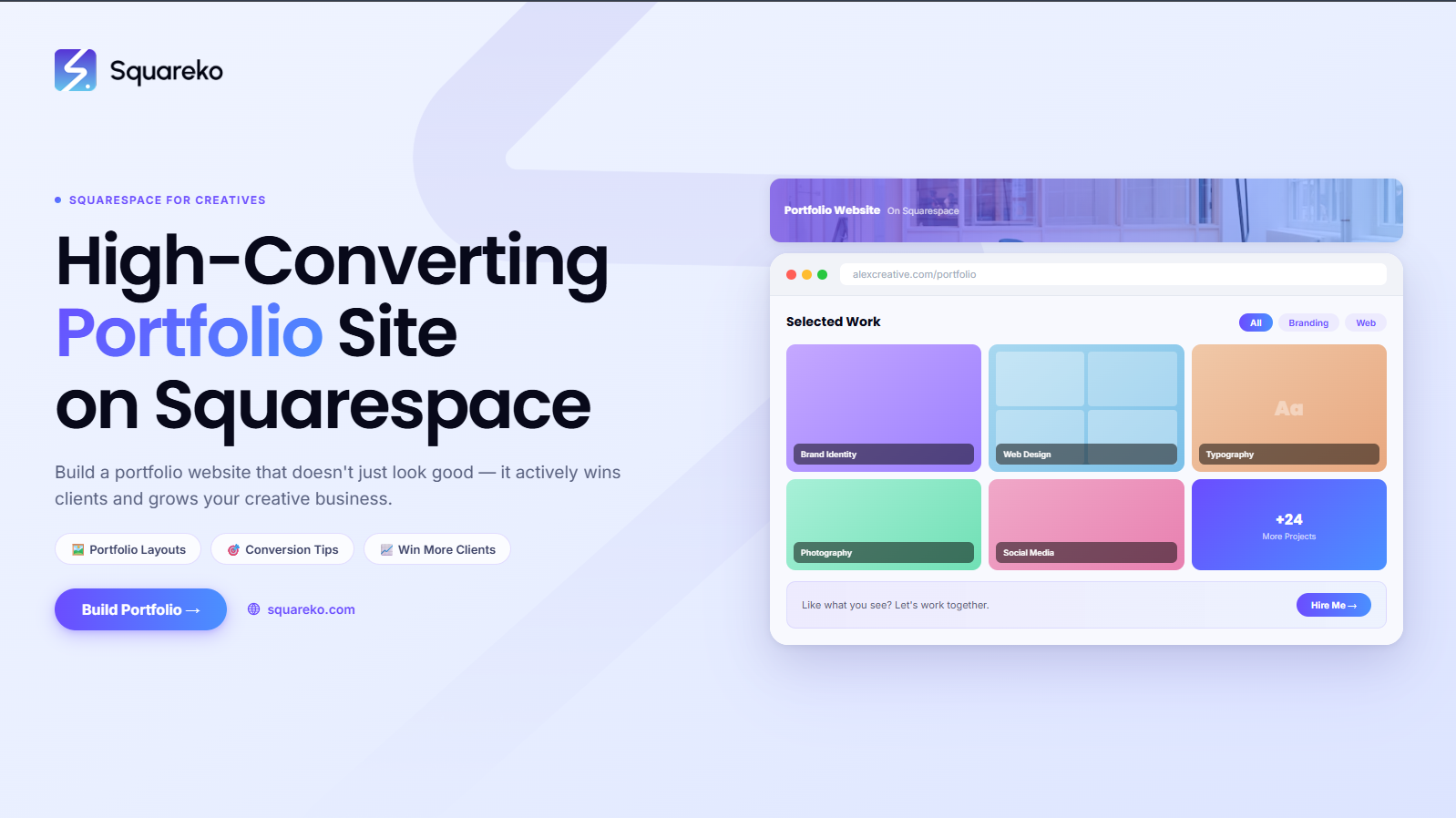 How to Create a High-Converting Portfolio Website on Squarespace