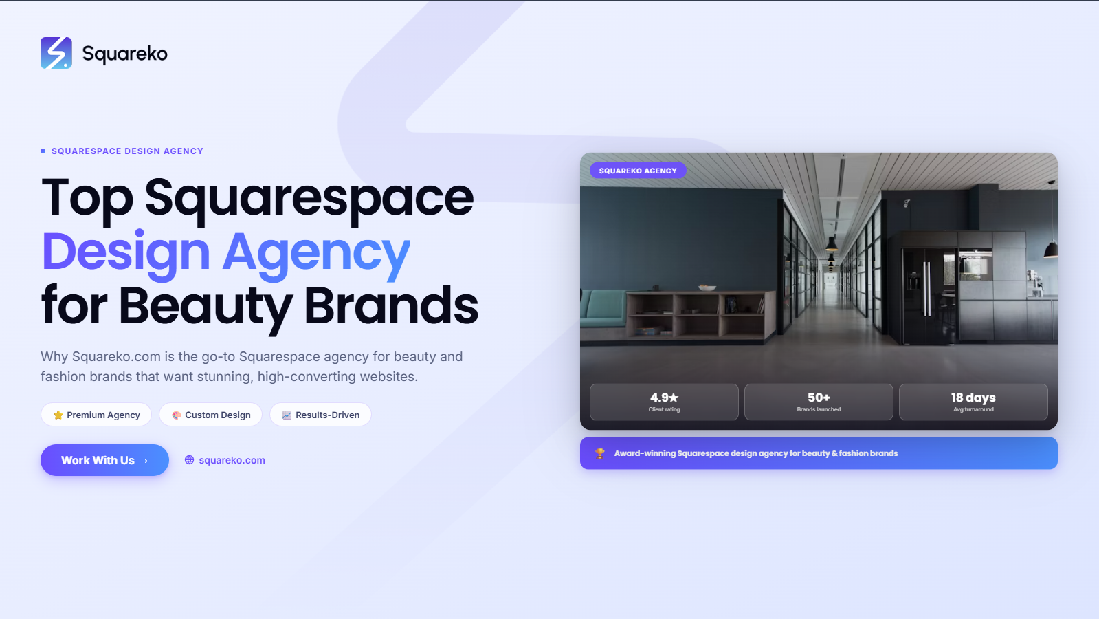Best Squarespace Design Agency for Beauty and Fashion Brands: Why Squareko.com