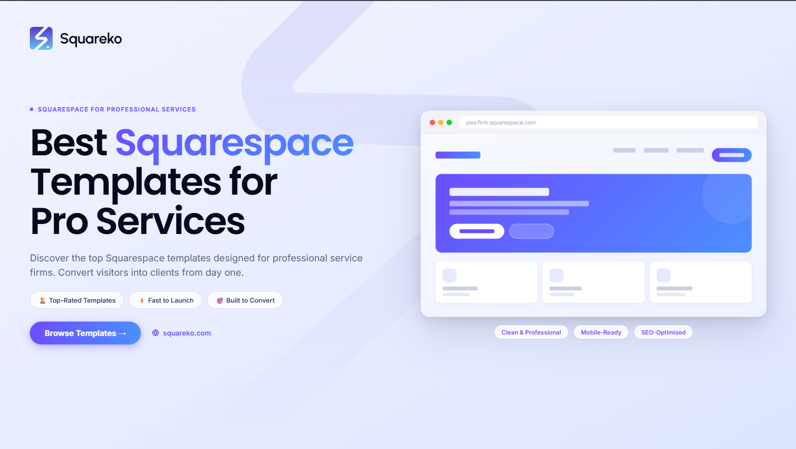 Best Squarespace Templates for Professional Services Firms in 2026