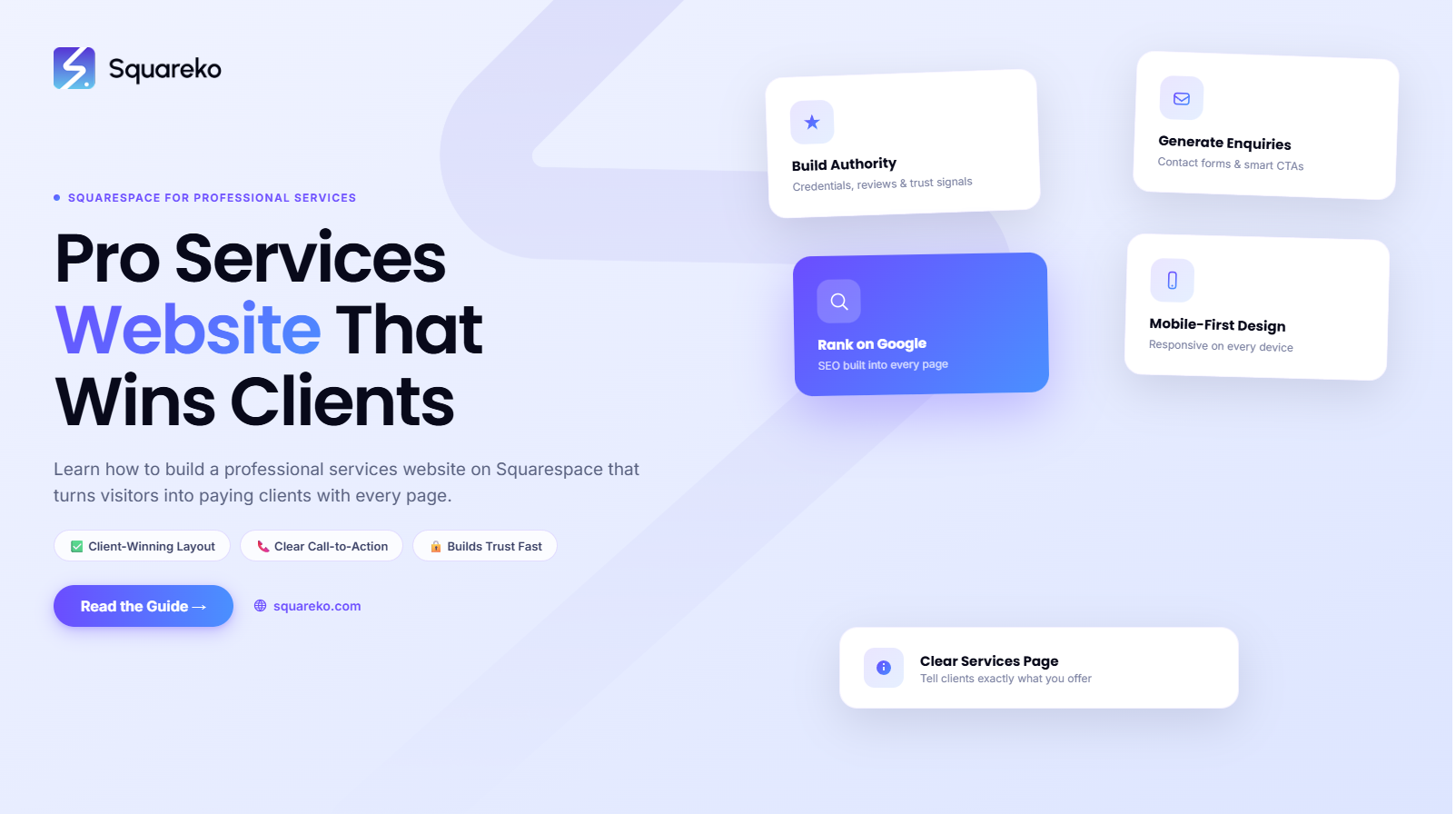 How to Build a Professional Services Website on Squarespace That Wins Clients