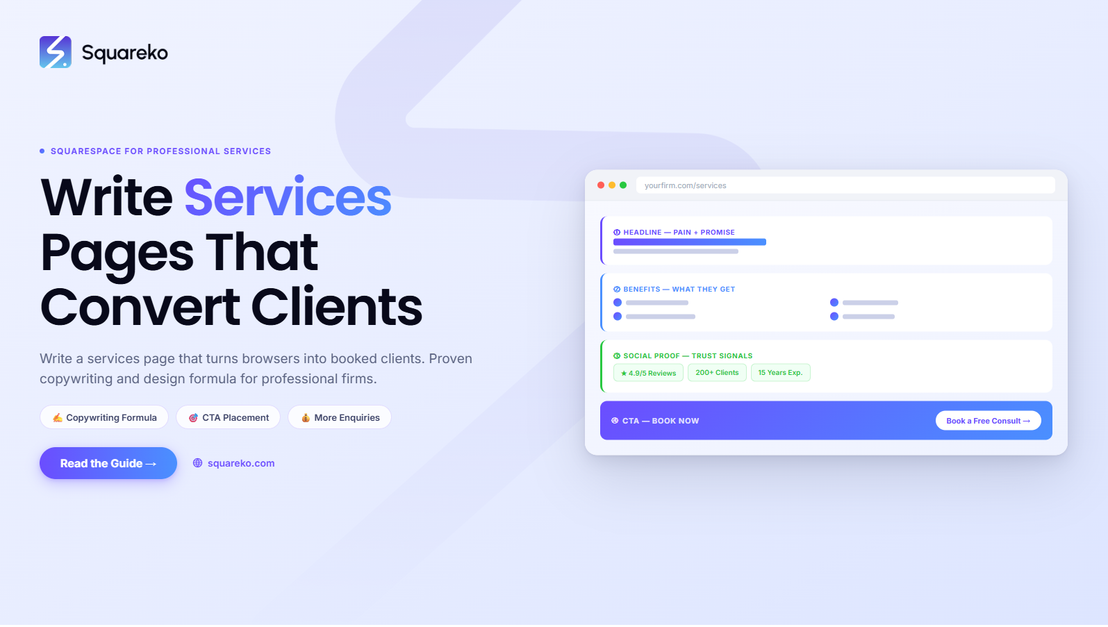 How to Write a Services Page for a Professional Firm That Converts on Squarespace
