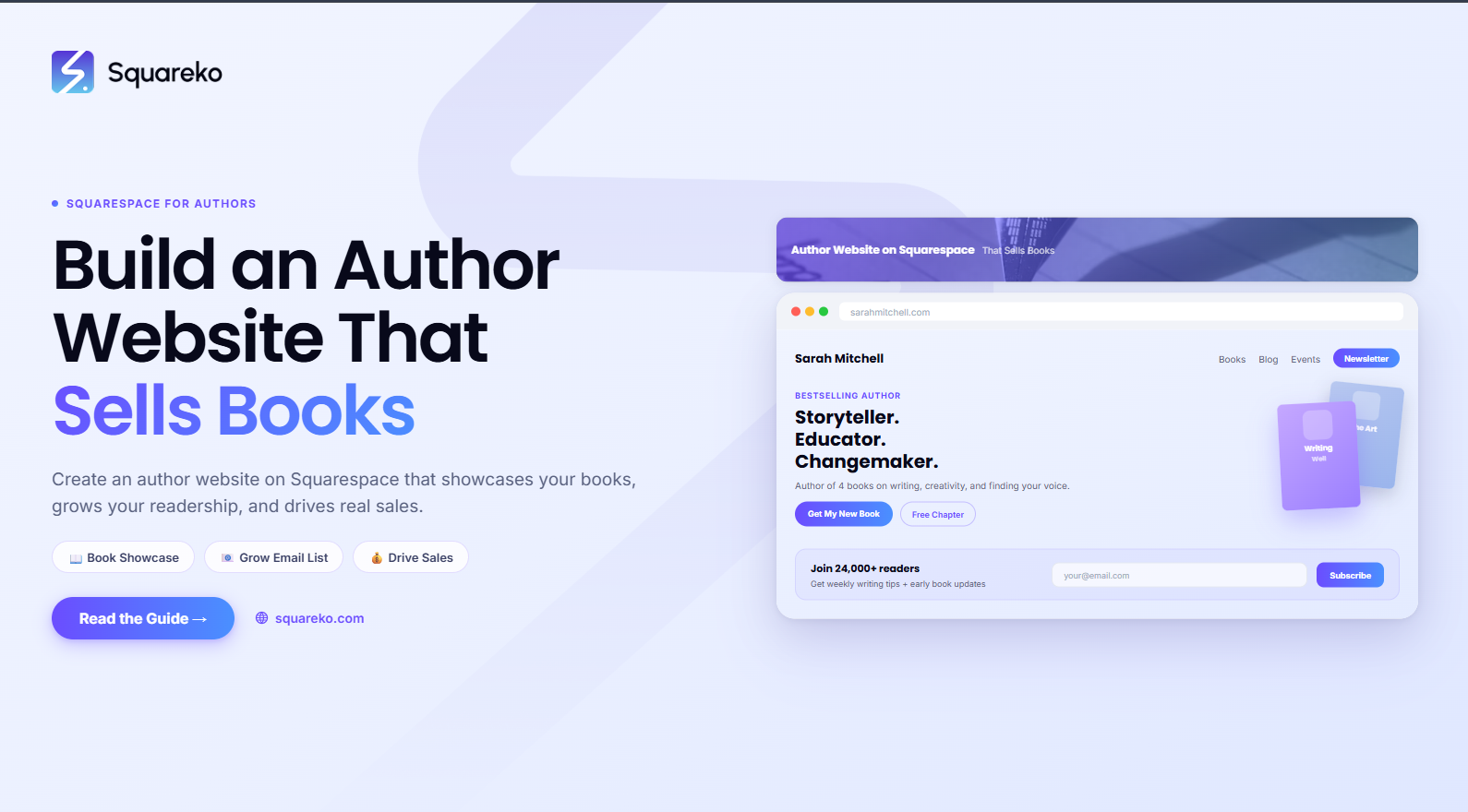 How to Build an Author Website on Squarespace That Sells Books