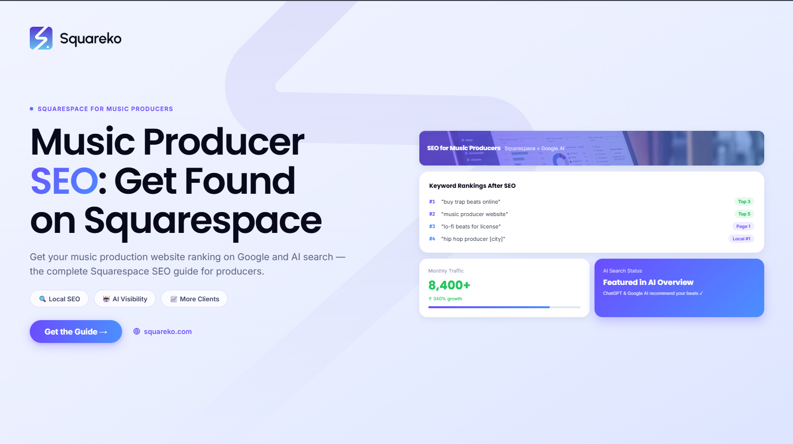 Music Producer SEO on Squarespace: Get Found Online
