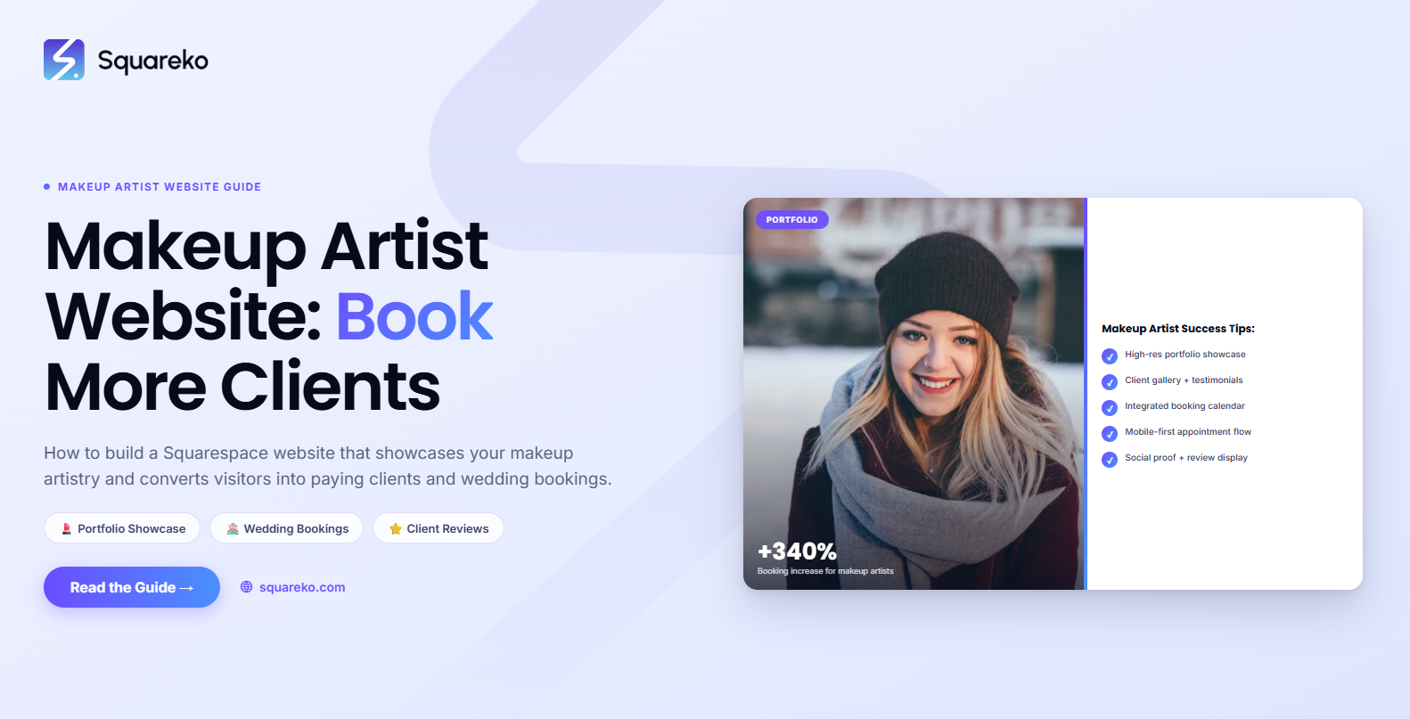 Makeup Artist Website on Squarespace: Book More Clients