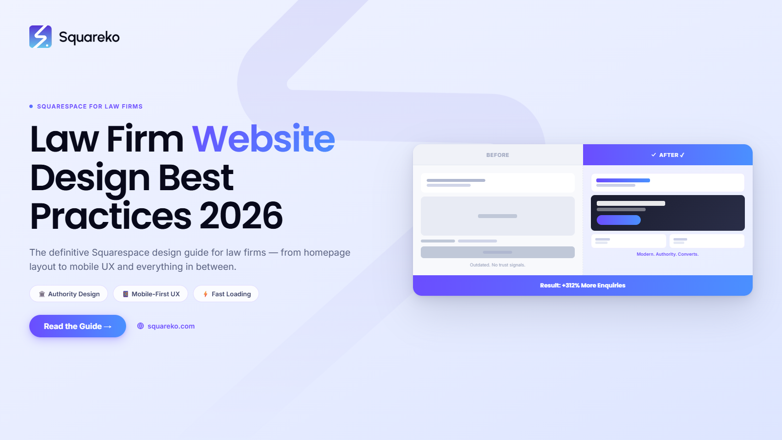Law Firm Website Design Best Practices Squarespace 2026