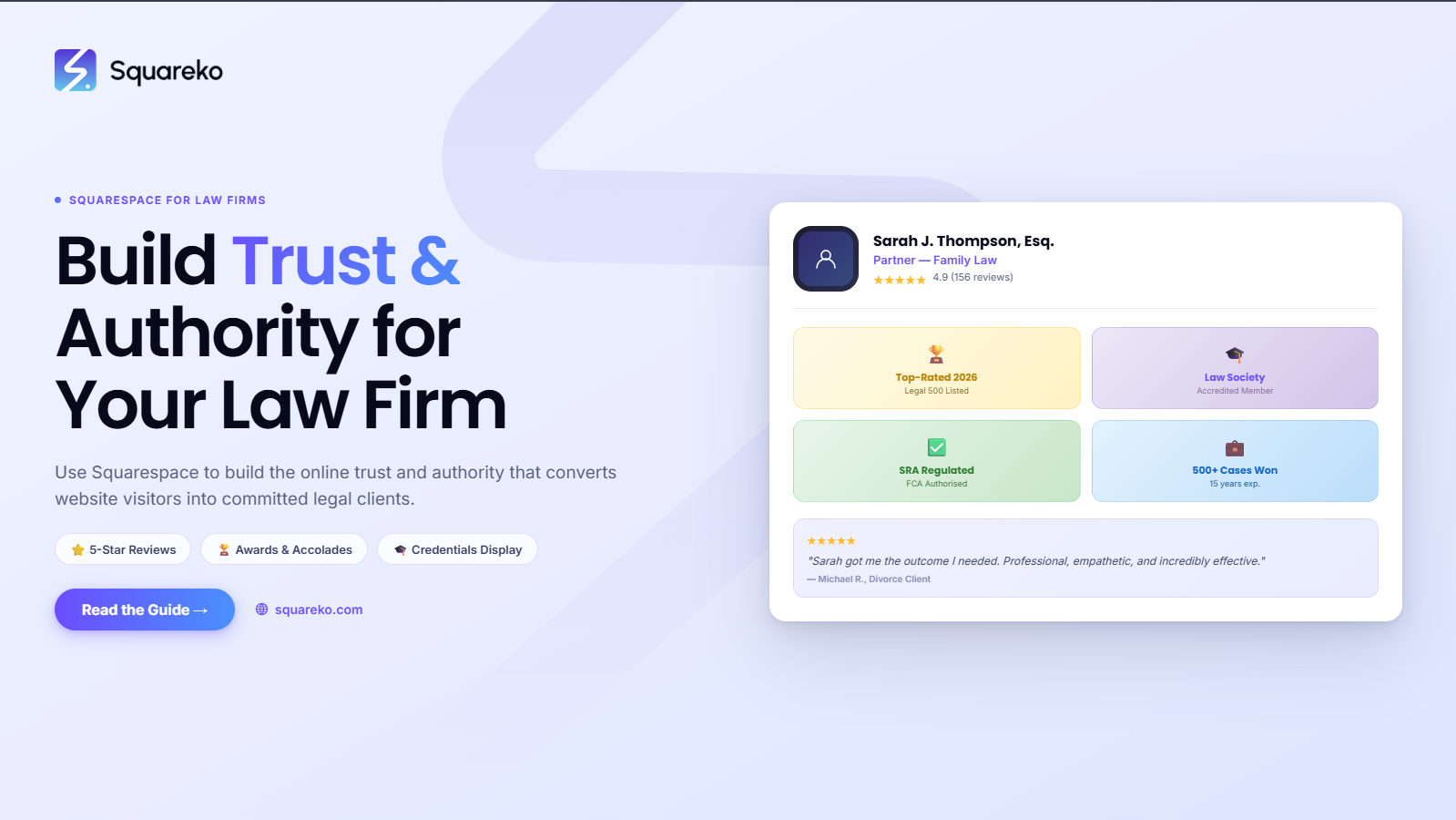 How to Use Squarespace to Build Trust and Authority for Your Law Firm Online