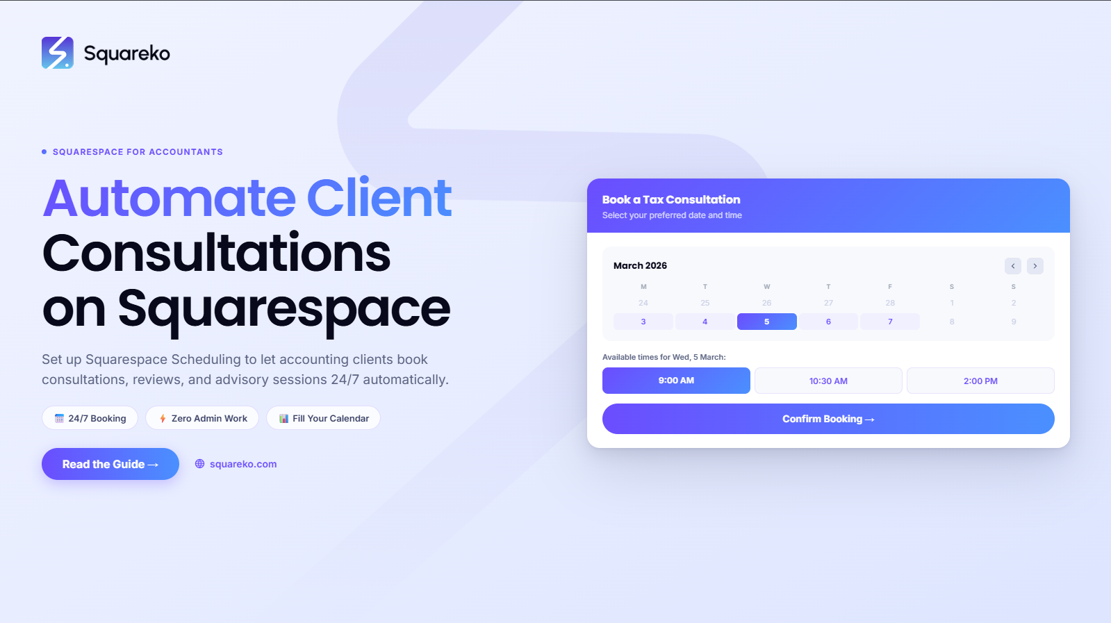 Squarespace Scheduling for Accounting Practices: How to Automate Client Consultations
