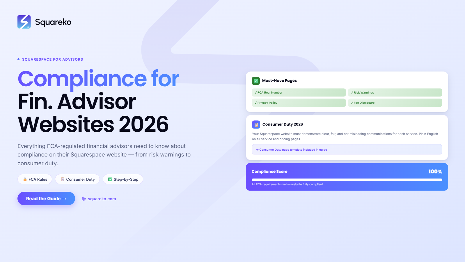 Compliance Considerations for Financial Advisor Websites on Squarespace