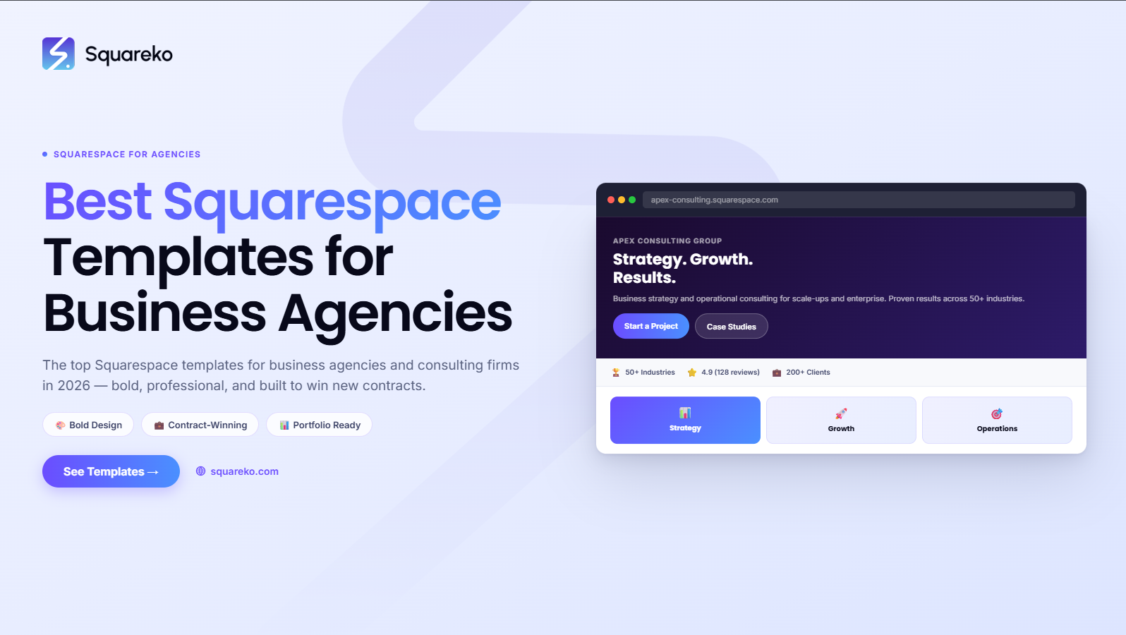 Best Squarespace Templates for Business Agencies and Consulting Firms in 2026