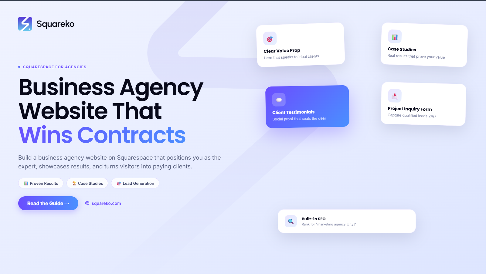 How to Build a Business Agency Website on Squarespace That Wins Contracts