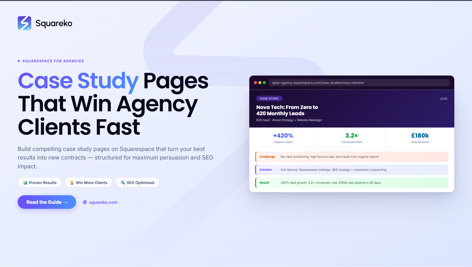 How to Build a Case Study Page That Wins Agency Clients on Squarespace