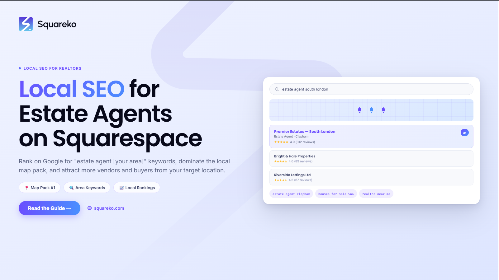 Real Estate Agent Local SEO on Squarespace: Rank for '[Location] Realtor' Keywords in 2026