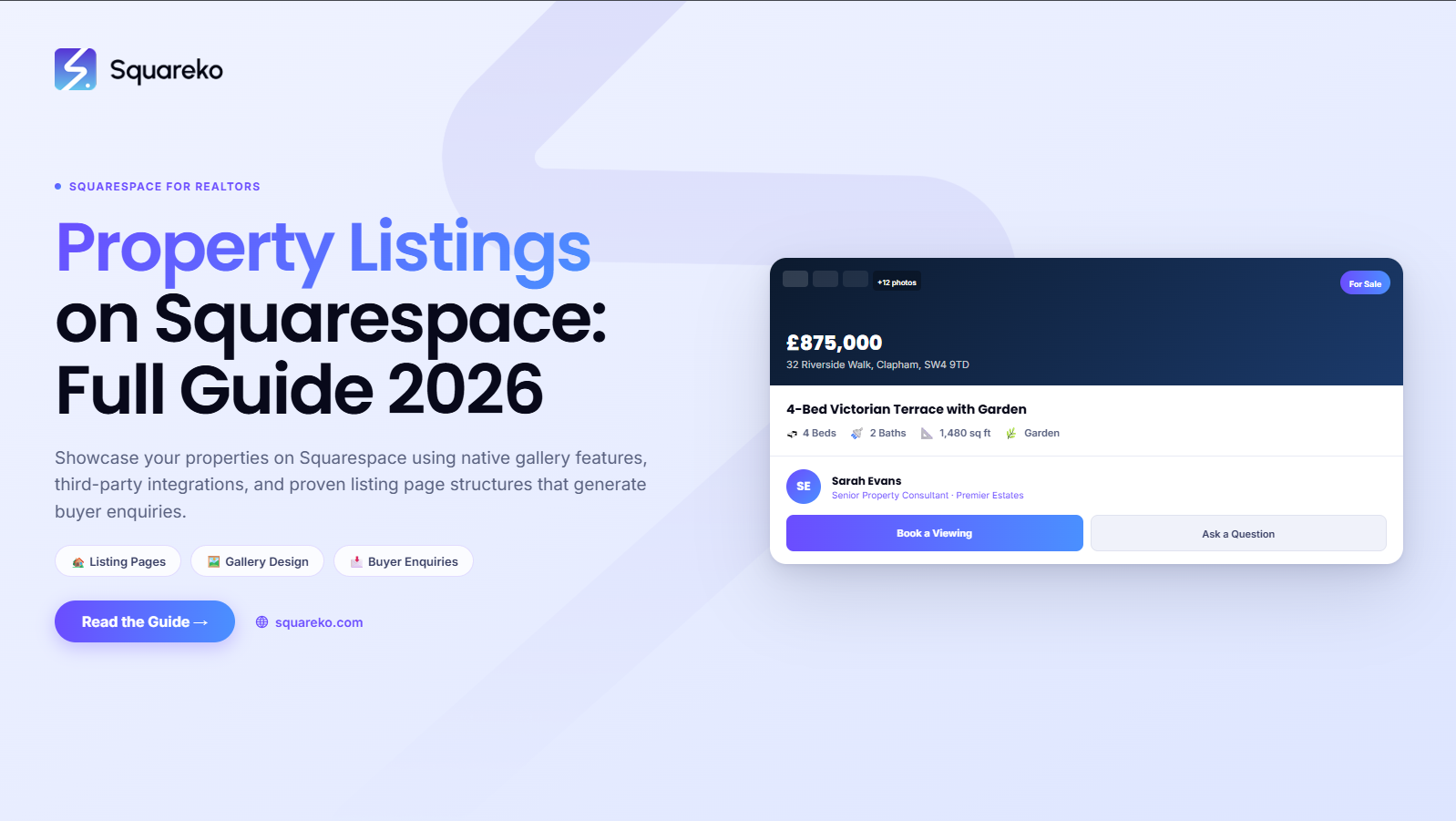 How to Showcase Property Listings on Squarespace for Real Estate Agents
