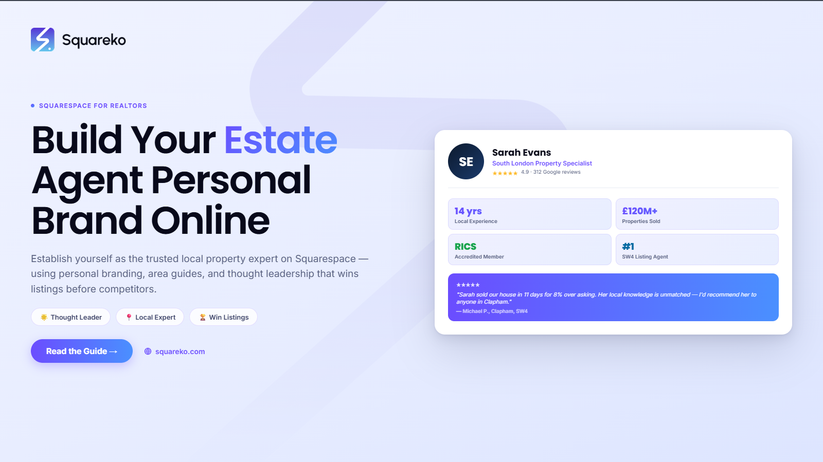 How Real Estate Agents Use Squarespace to Build Their Personal Brand and Win More Business