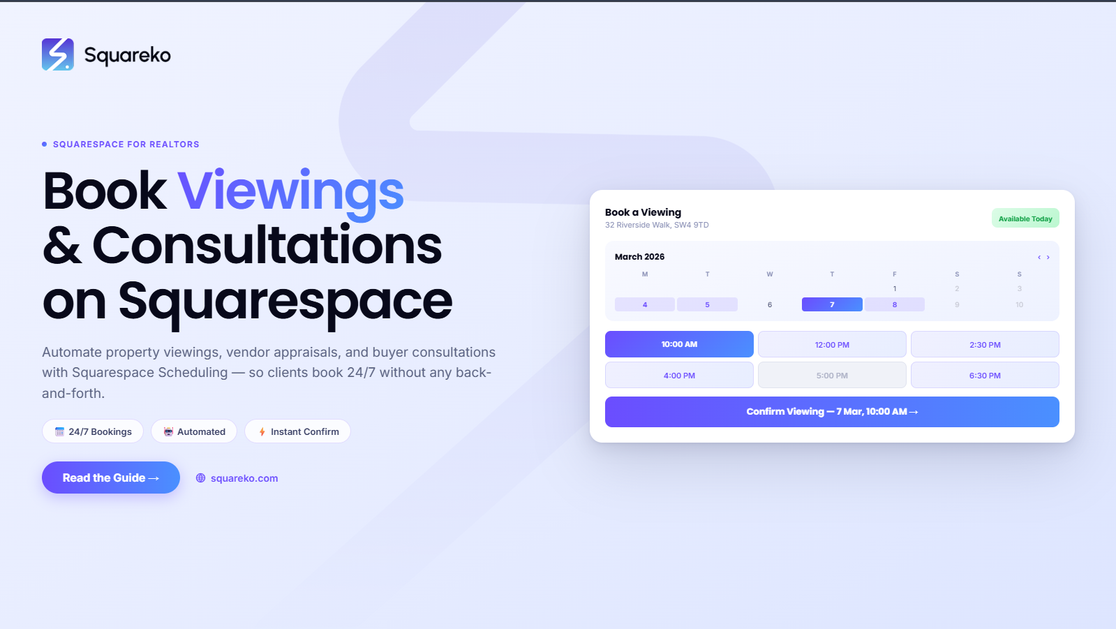 How to Use Squarespace Scheduling for Real Estate Agent Consultations and Viewings