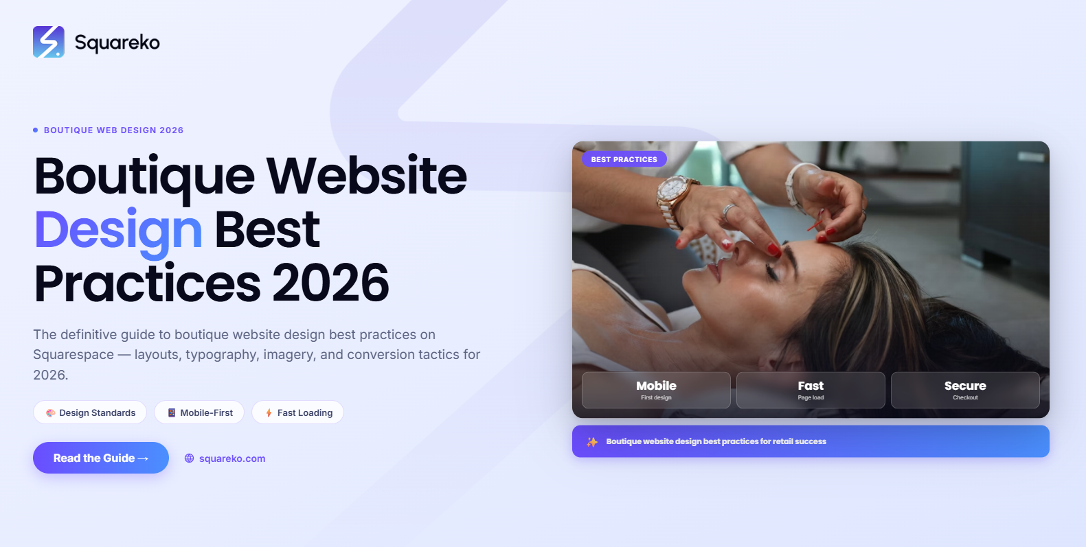 Boutique Website Design Best Practices on Squarespace for 2026