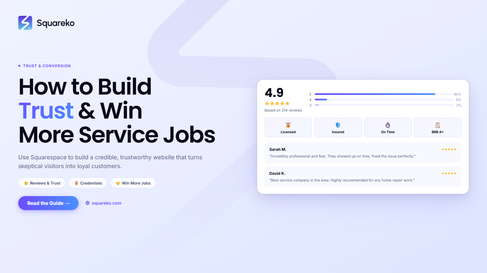 How Home Service Businesses Use Squarespace to Build Trust and Win More Jobs